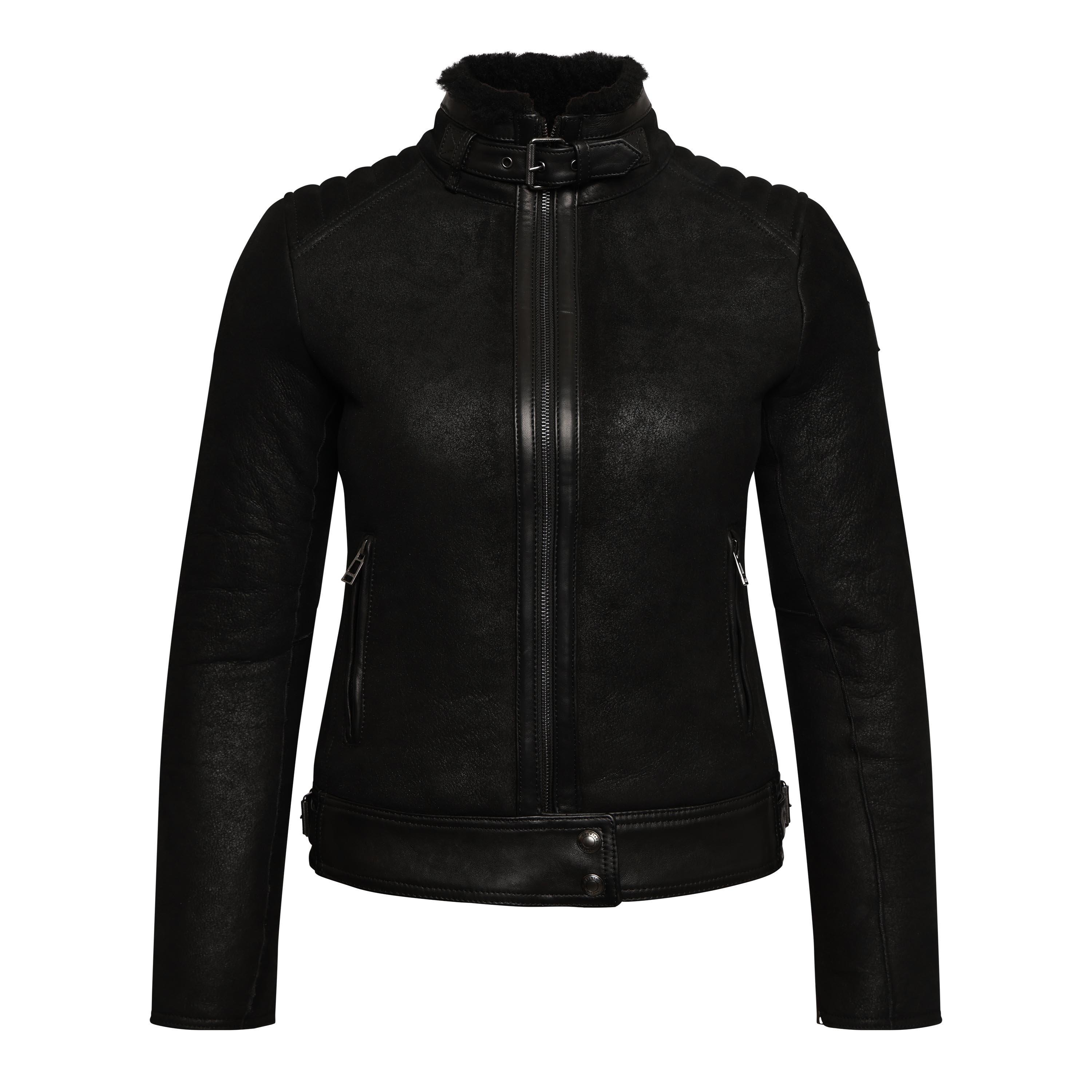 Black - Belstaff - Women's Silverlake Leather Jacket - 1
