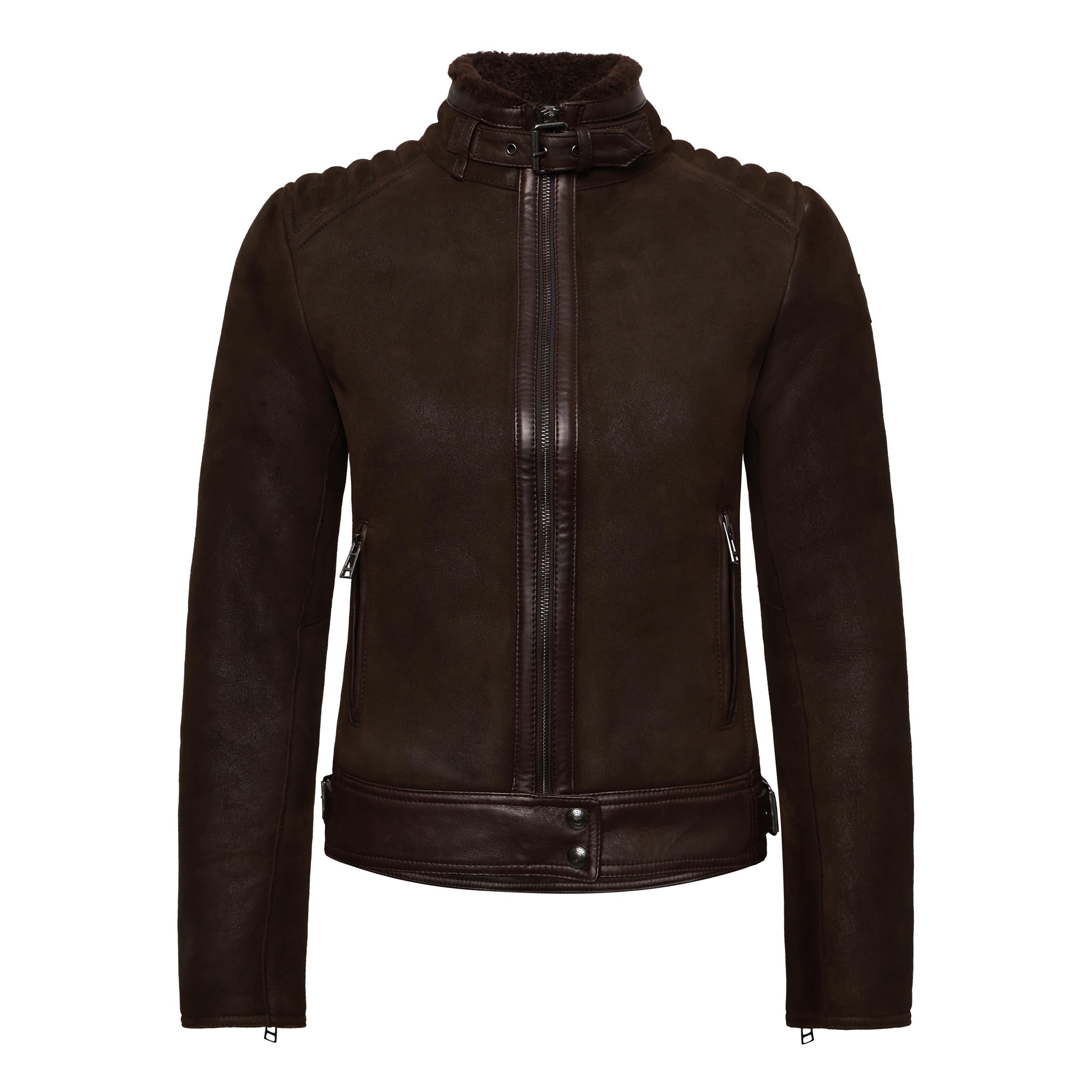 Belstaff Women's Silverlake Leather Jacket - Chocolate Brown - 4 (36)