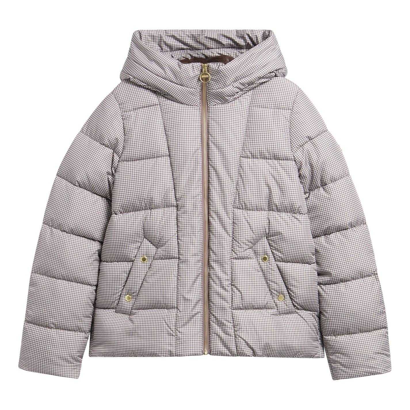 Truffle Check - Barbour International - Women's Brantley Hooded Funnel-Neck Short Puffer Jacket - 4