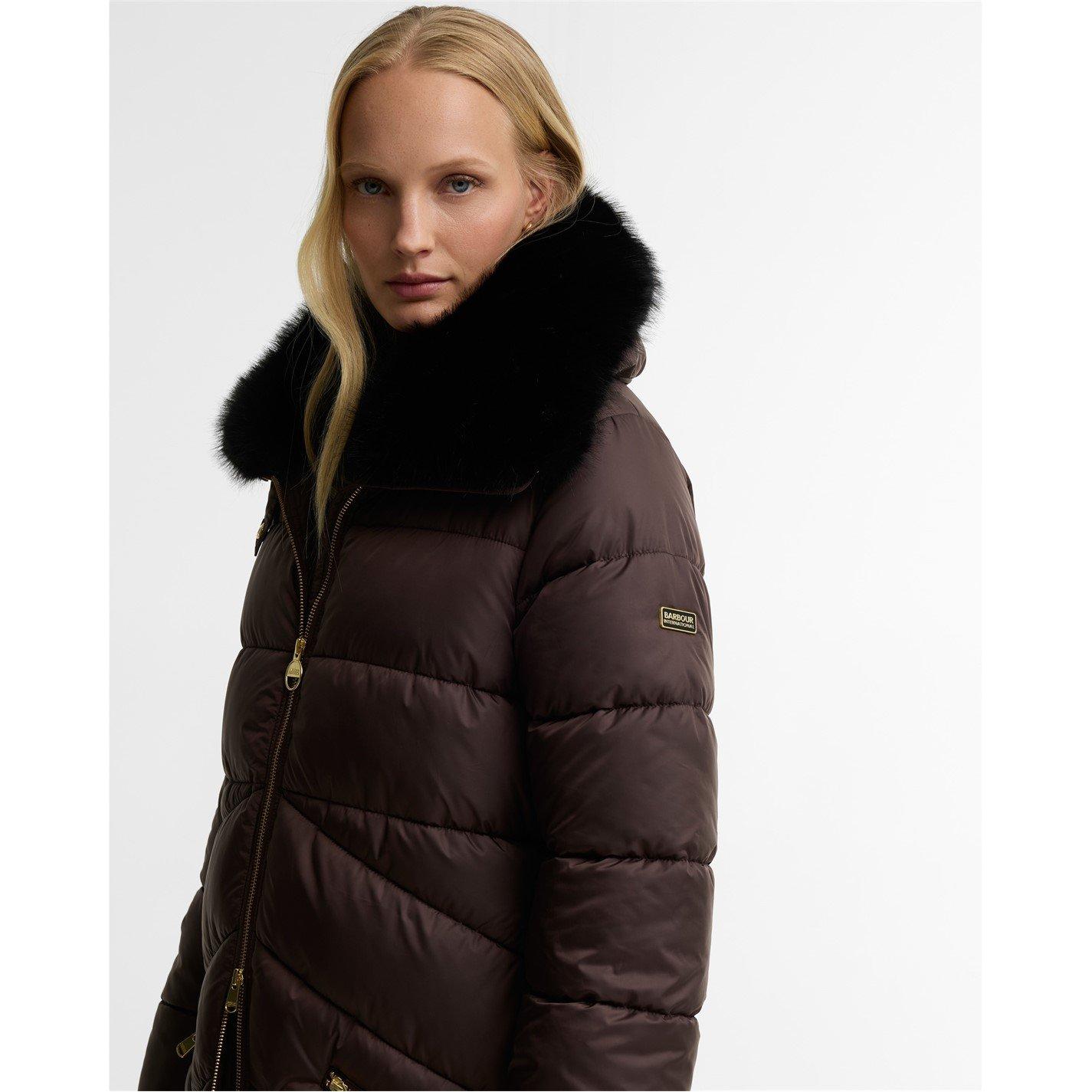 Truffle - Barbour International - Women's Cyrus Longline Puffer Jacket - 3
