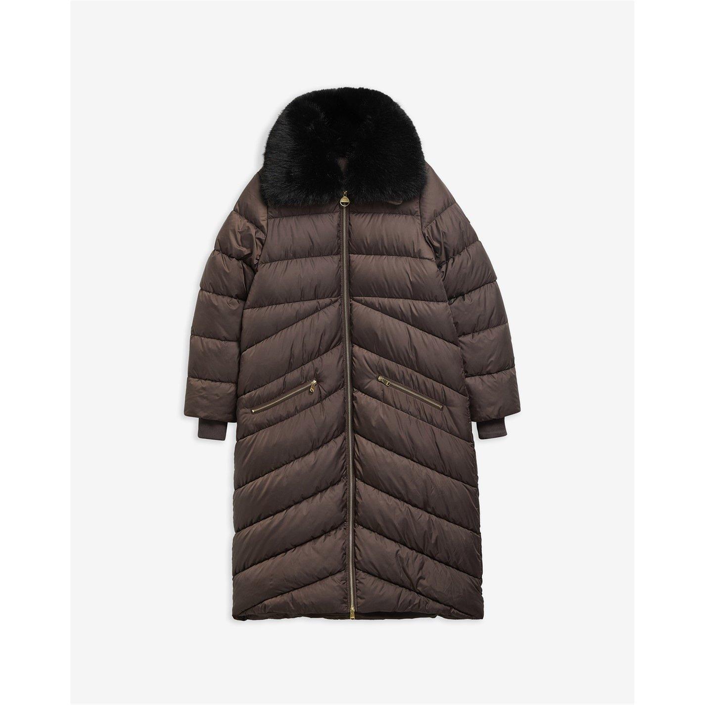 Truffle - Barbour International - Women's Cyrus Longline Puffer Jacket - 7