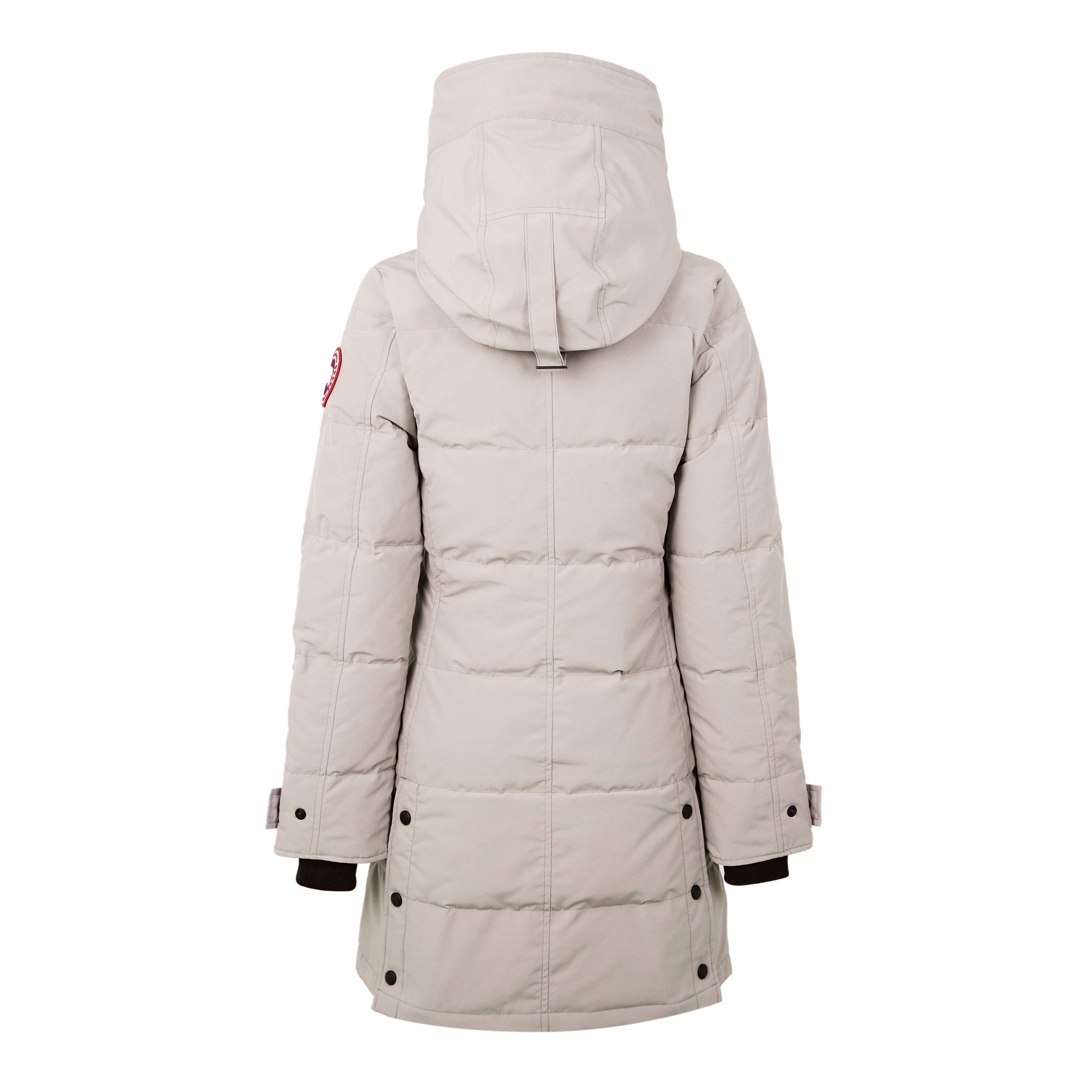 Limestone - Canada Goose - Women's Shelburne Water Resistant Arctic Tech Duck Down Mid-Length Hooded Parka - 2