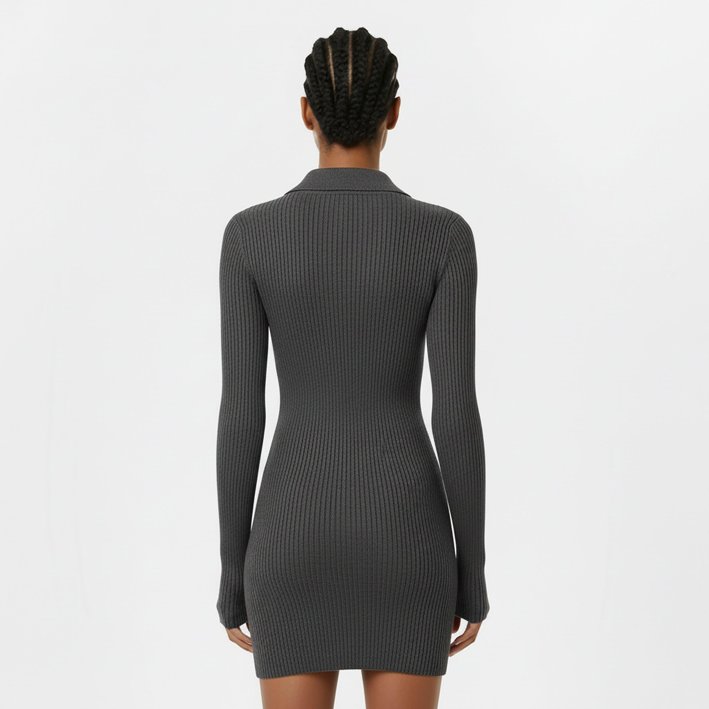 Eiffel Tower - Jack Wills - Women's Zipped Mini Knitted Jumper Dress - 4