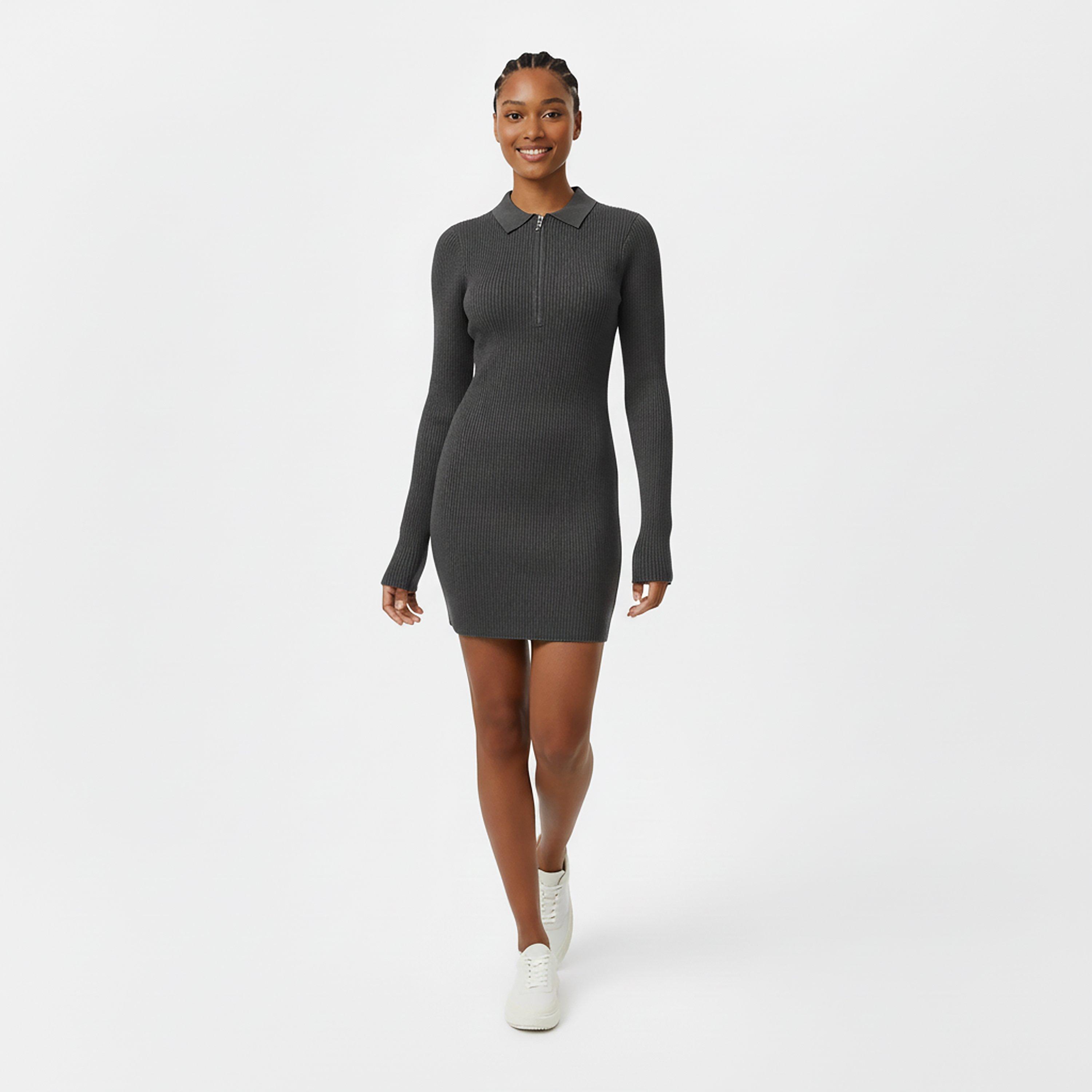 Eiffel Tower - Jack Wills - Women's Zipped Mini Knitted Jumper Dress - 5