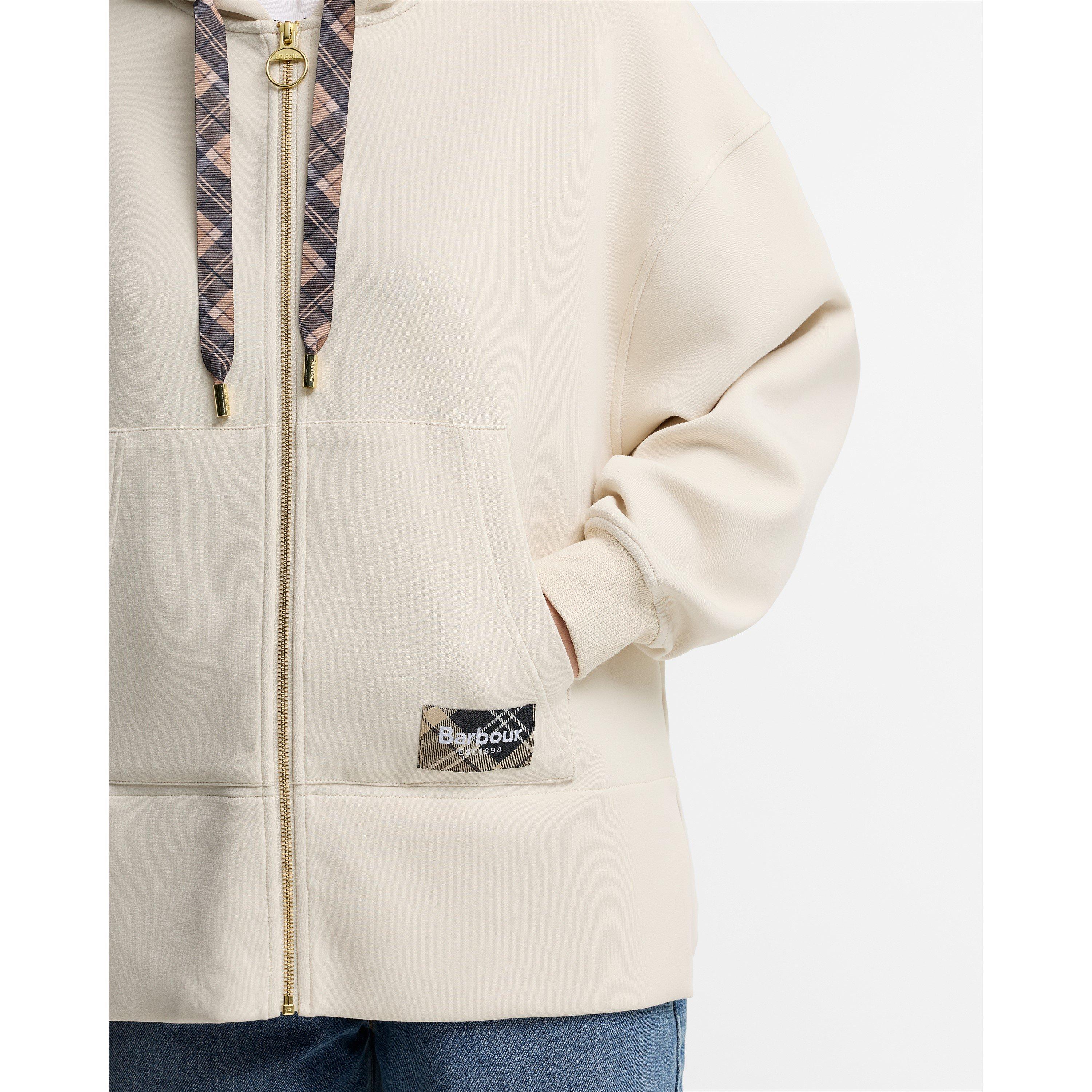 Birch - Barbour - Women's Delilah Modern Heritage Over the Head Oversized-Fit Hoodie - 5