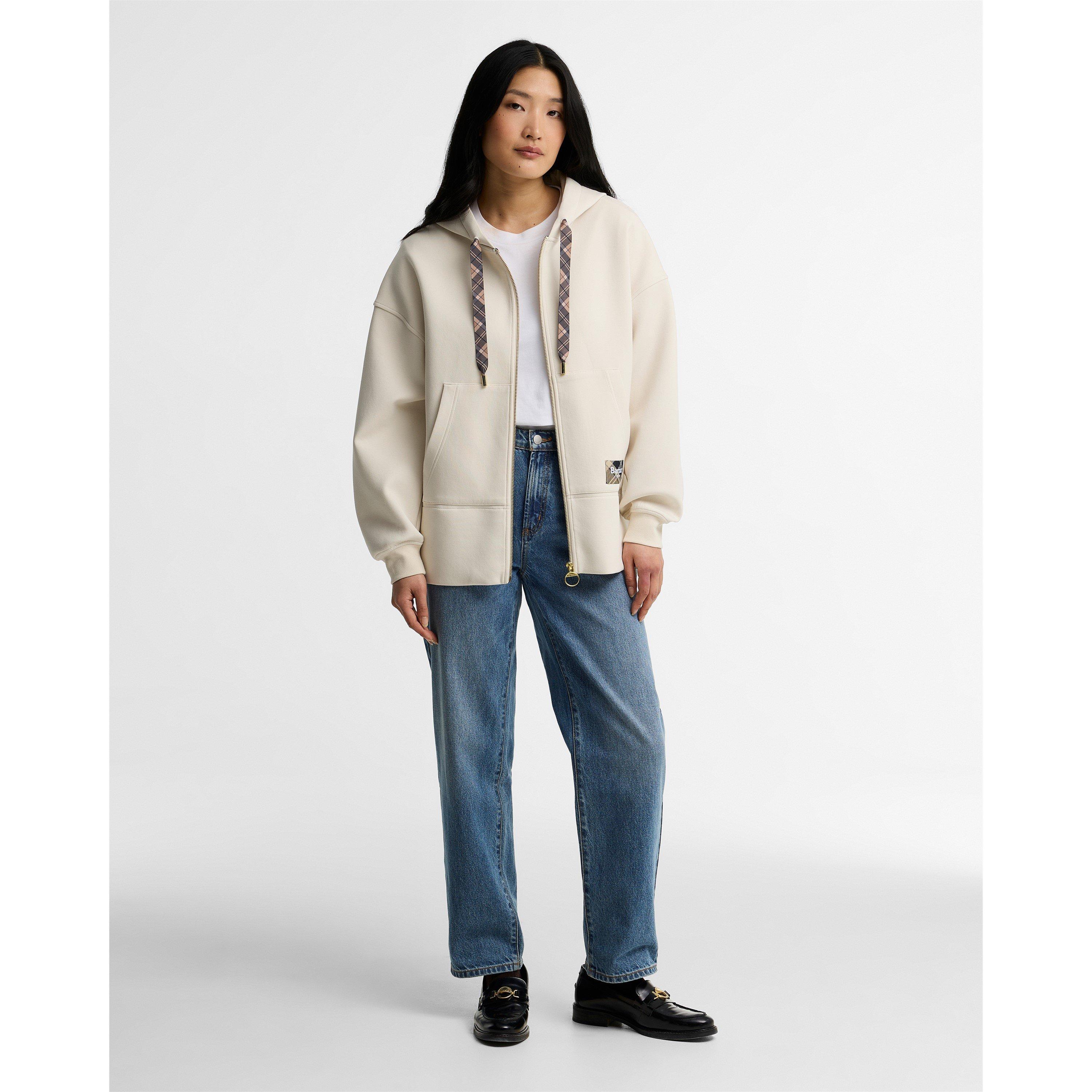 Birch - Barbour - Women's Delilah Modern Heritage Over the Head Oversized-Fit Hoodie - 6