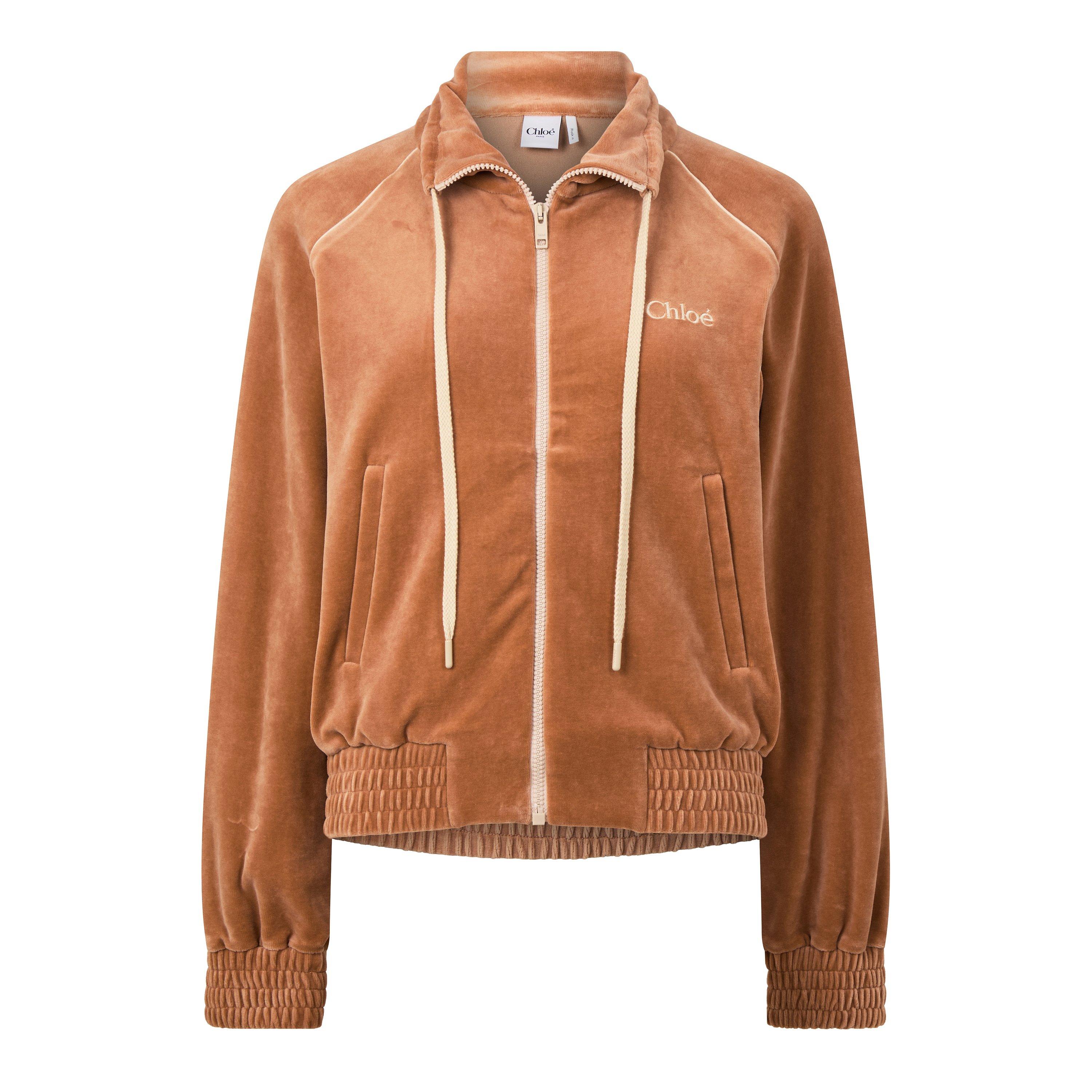 Chloe Women's JH25 Velour Full Tracksuit - Smoked Ochre - Size 34 (UK 6)