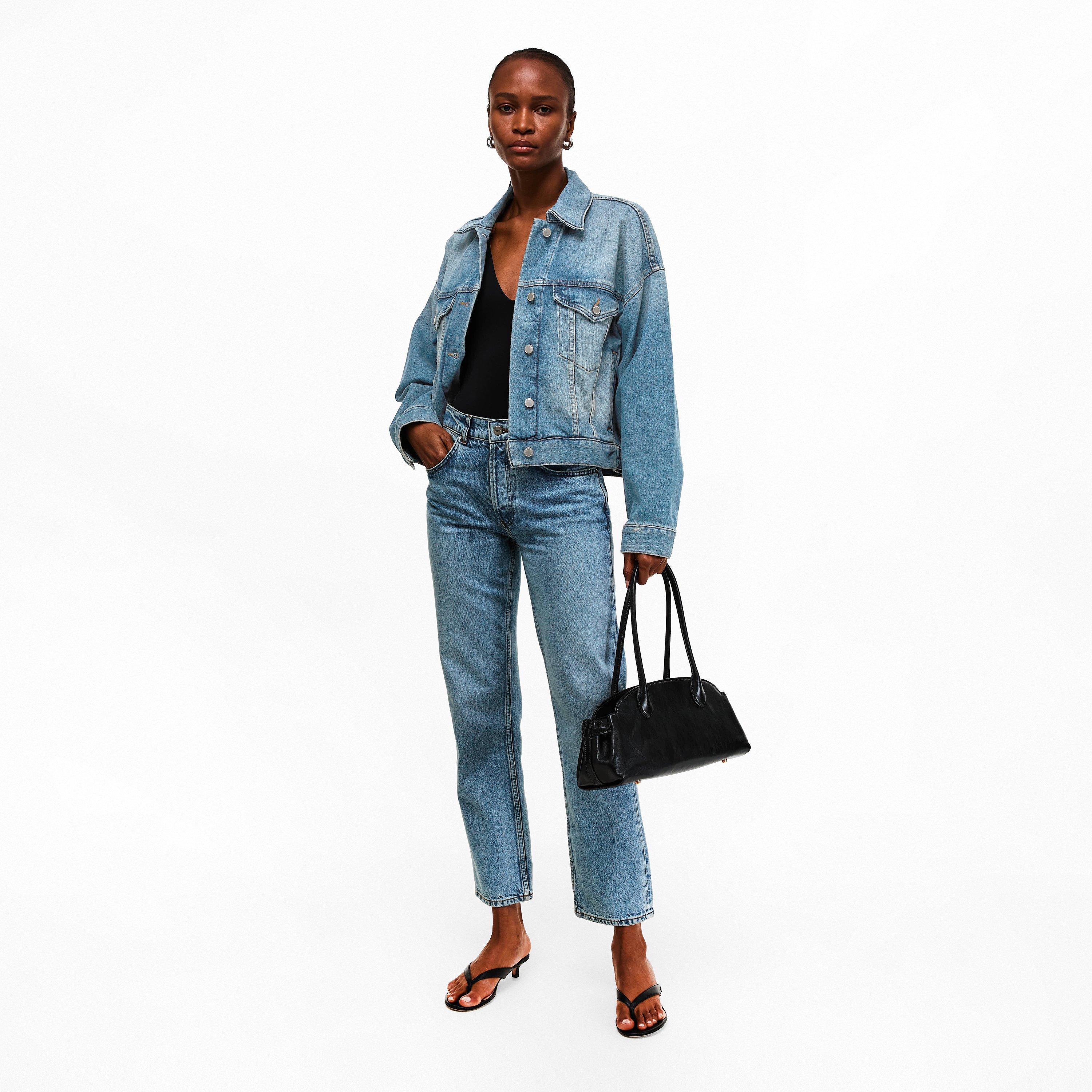 Indigo - Good American - Good Crop Trckr Jckt Ld62 - 5