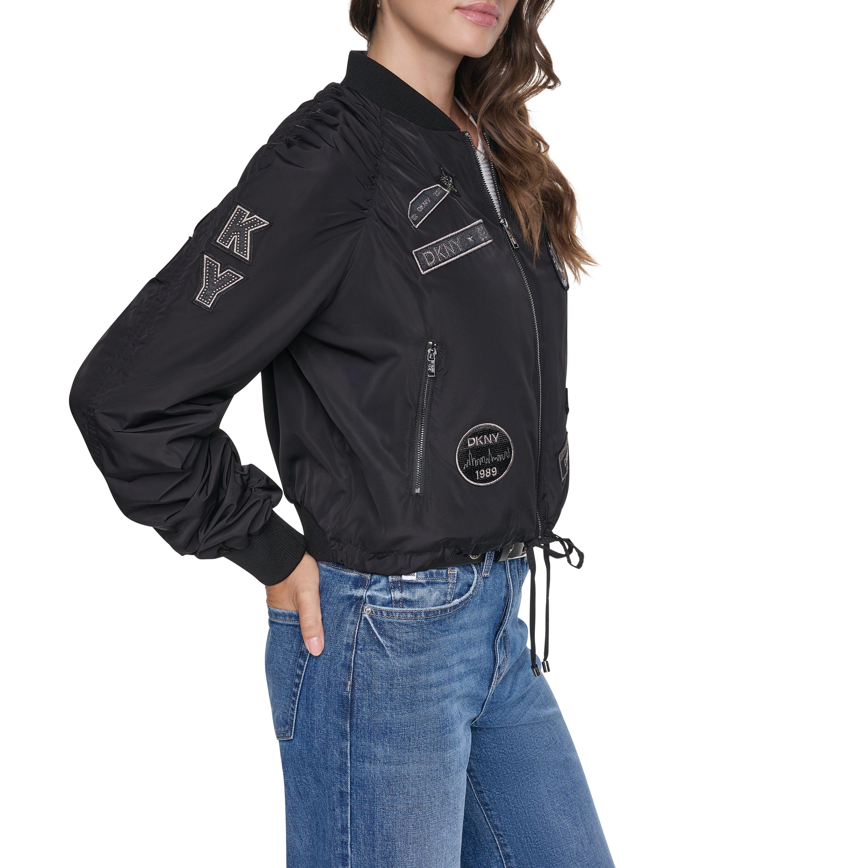 Preto - DKNY - DKNY Patch Bomber Ld64 - 2