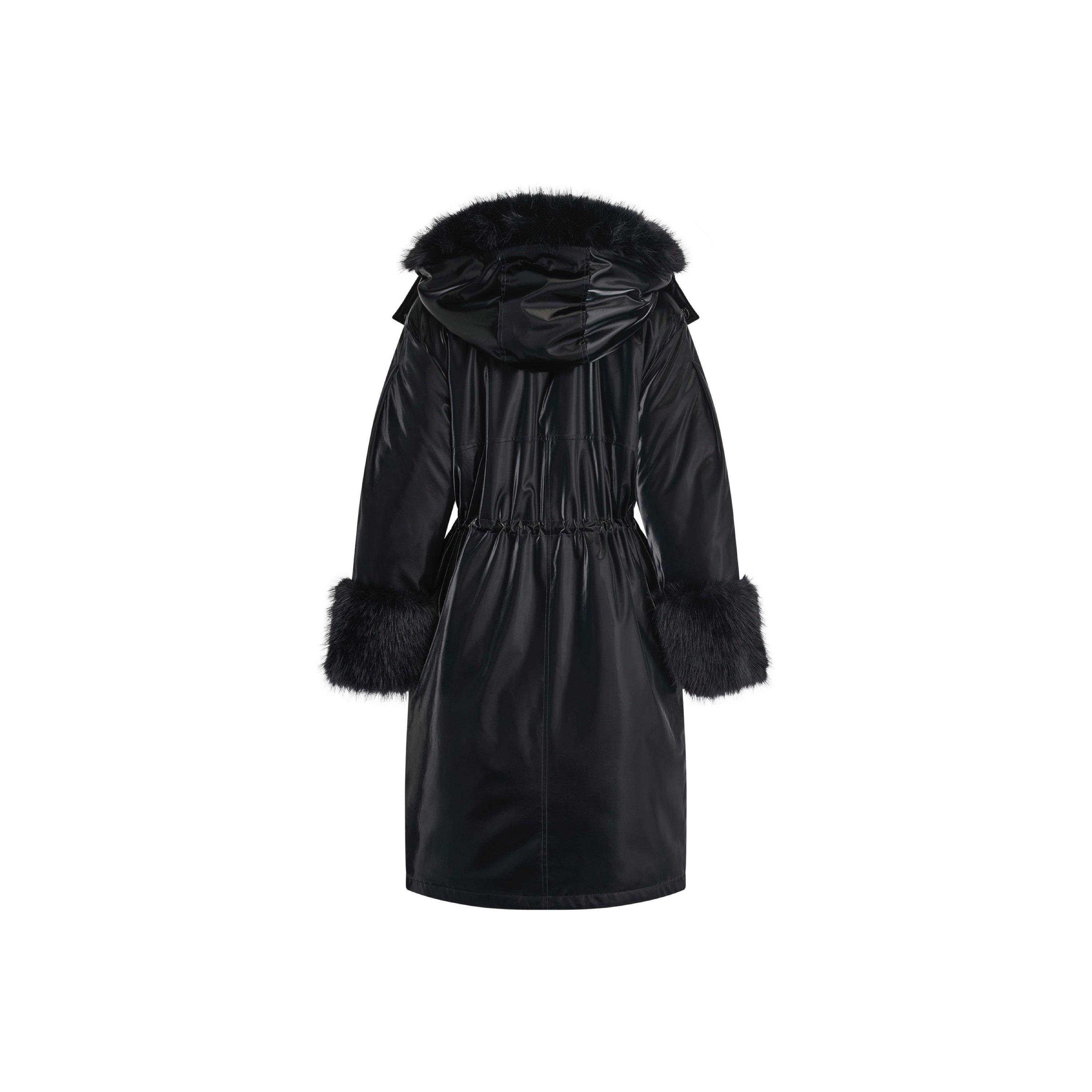Preto - DKNY - DKNY Faux Fur LngJkt Ld64 - 11