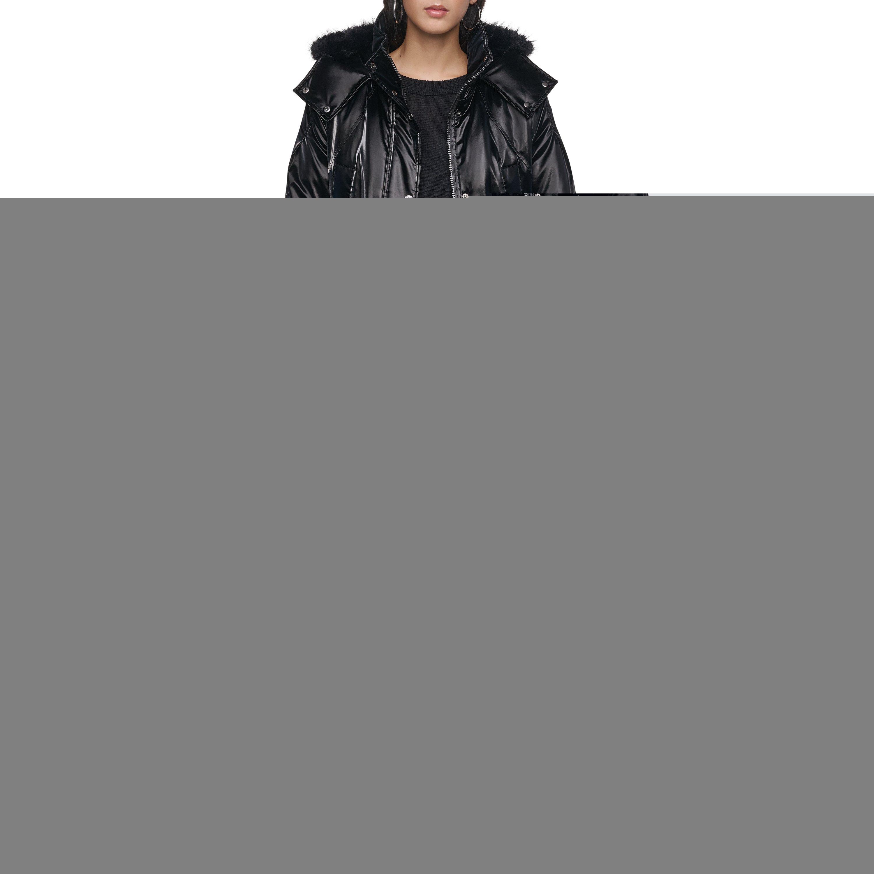 Preto - DKNY - DKNY Faux Fur LngJkt Ld64 - 5