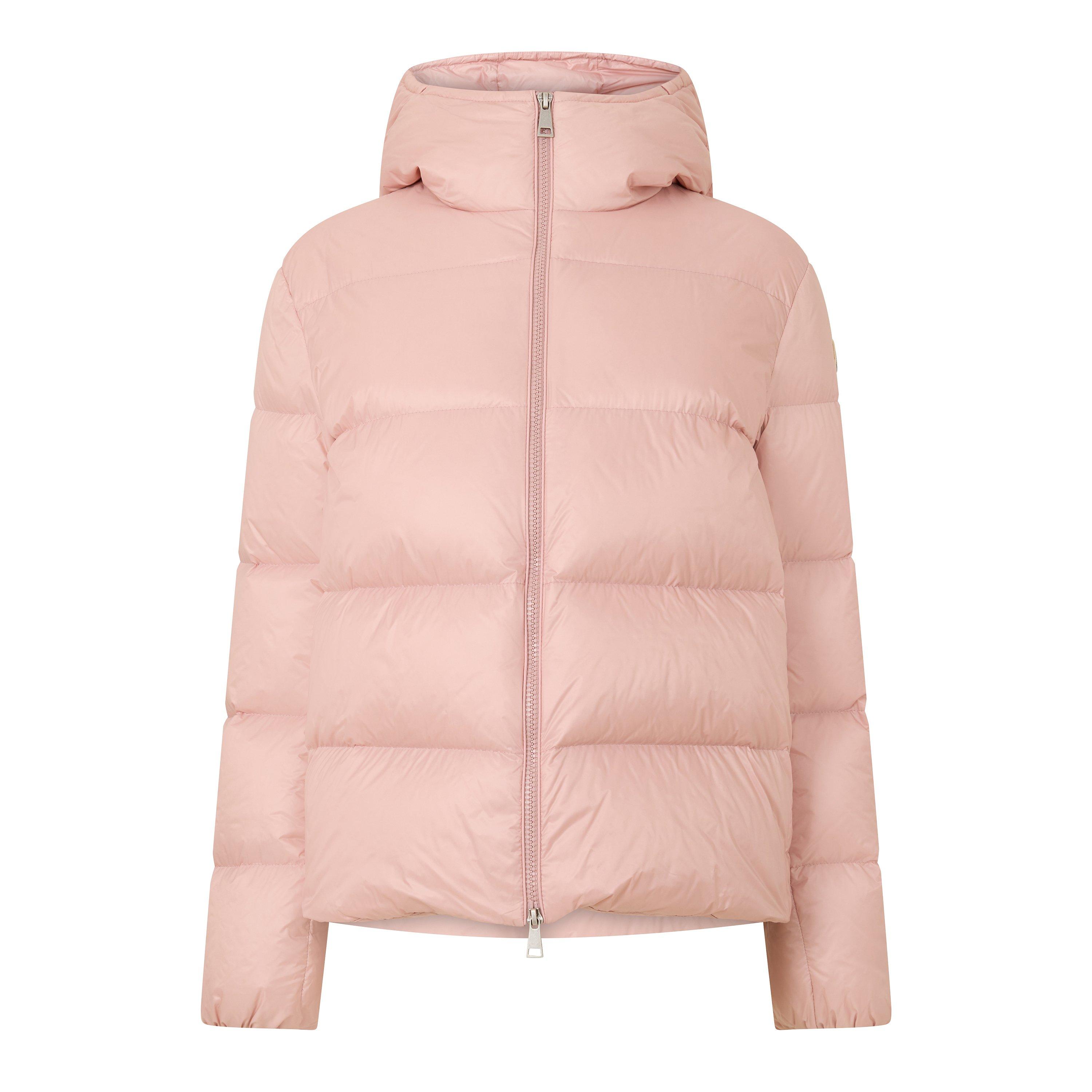 Moncler Feligule Hooded Short Down Jacket for Women in Pink, Size: 24 - Image 2