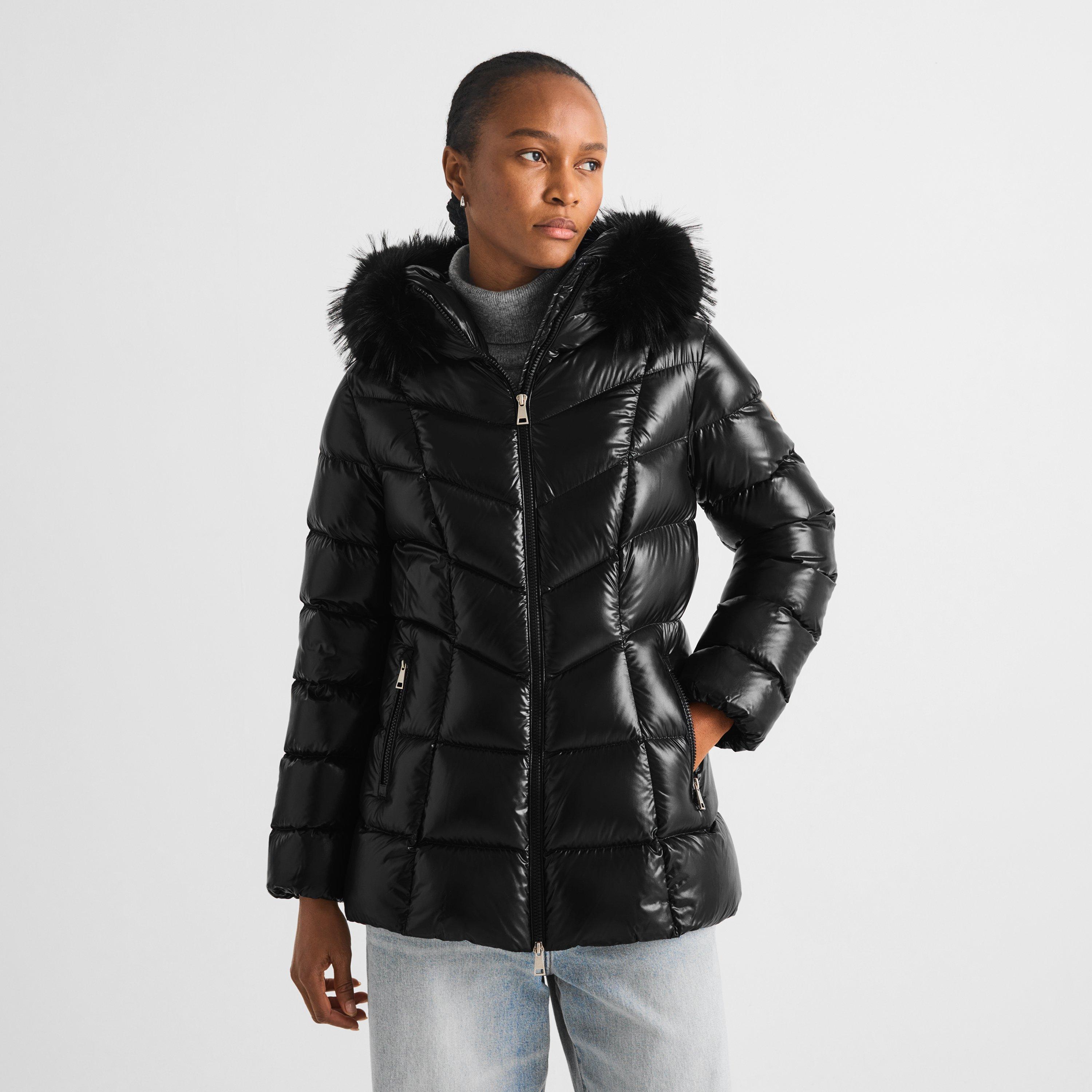 Black 999 - Moncler - Women's Fulmar Duck Down Slim-Fit Short Puffer Jacket - 3