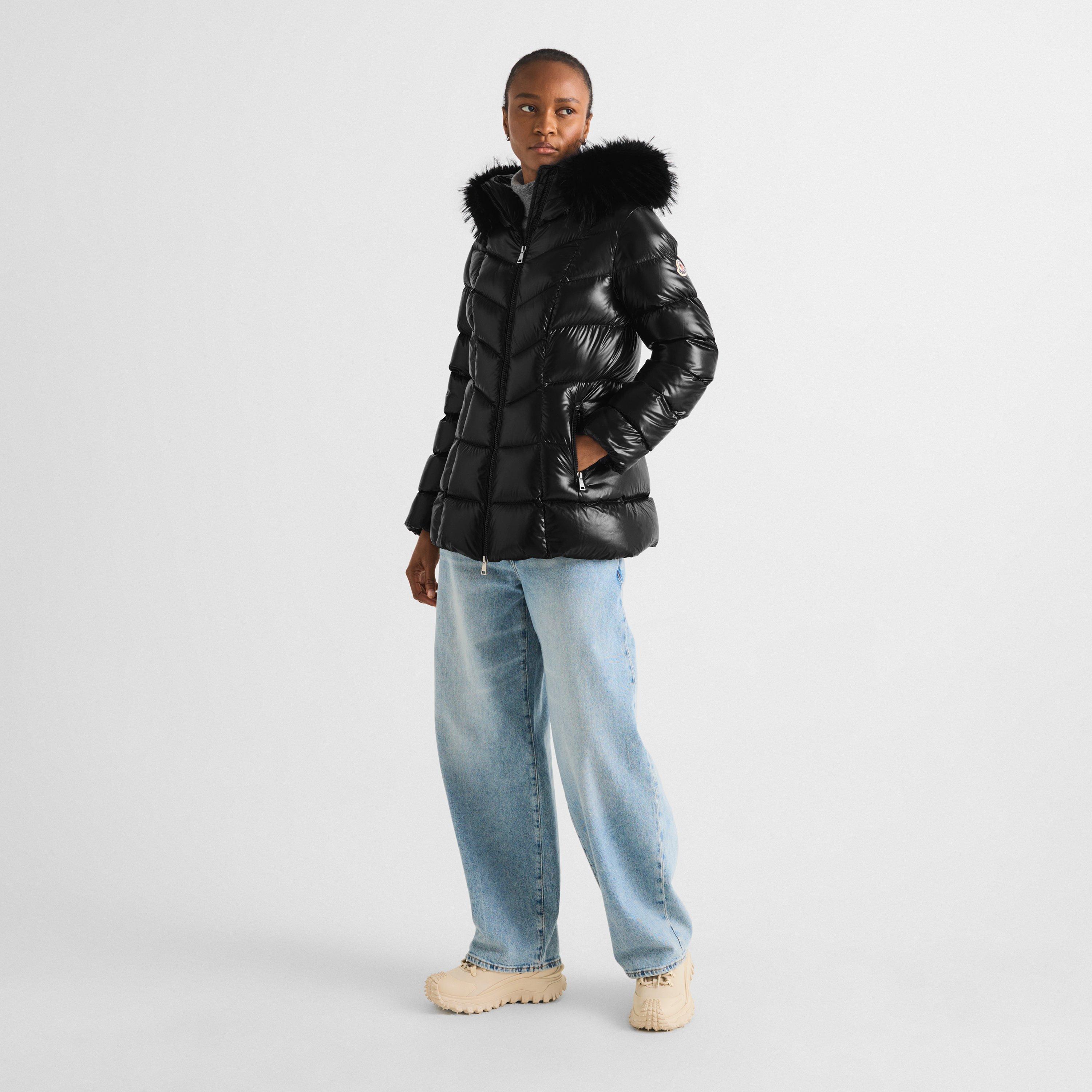 Black 999 - Moncler - Women's Fulmar Duck Down Slim-Fit Short Puffer Jacket - 6