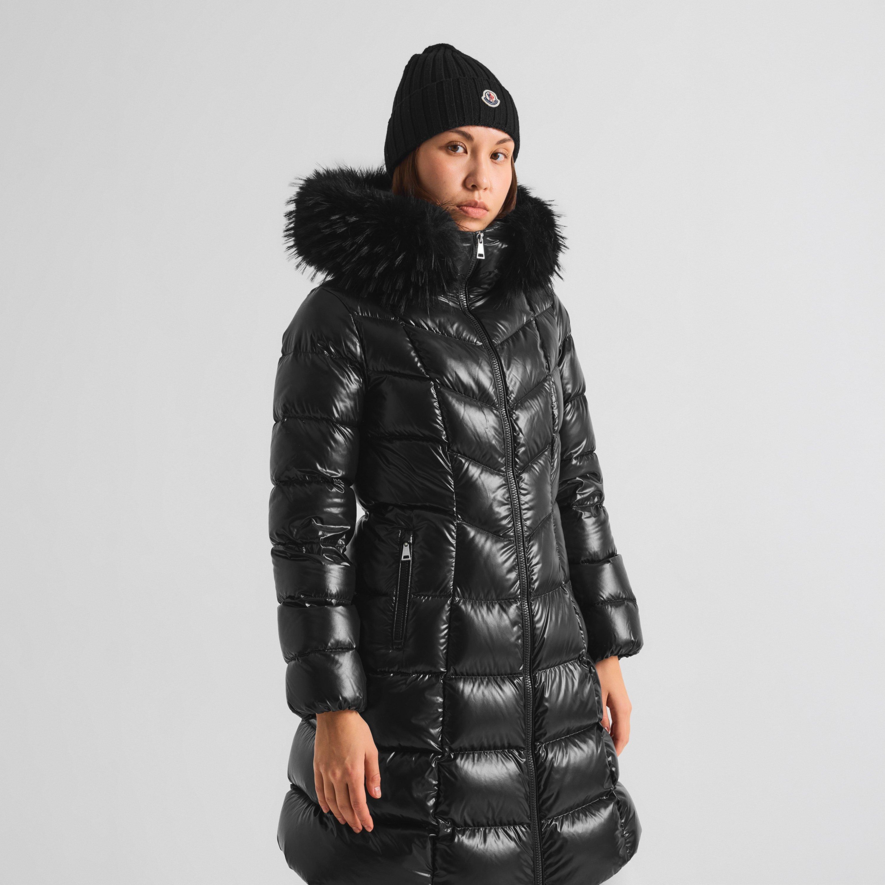 Black 999 - Moncler - Women's Fulmarusse Slim-Fit Long Puffer Jacket - 3