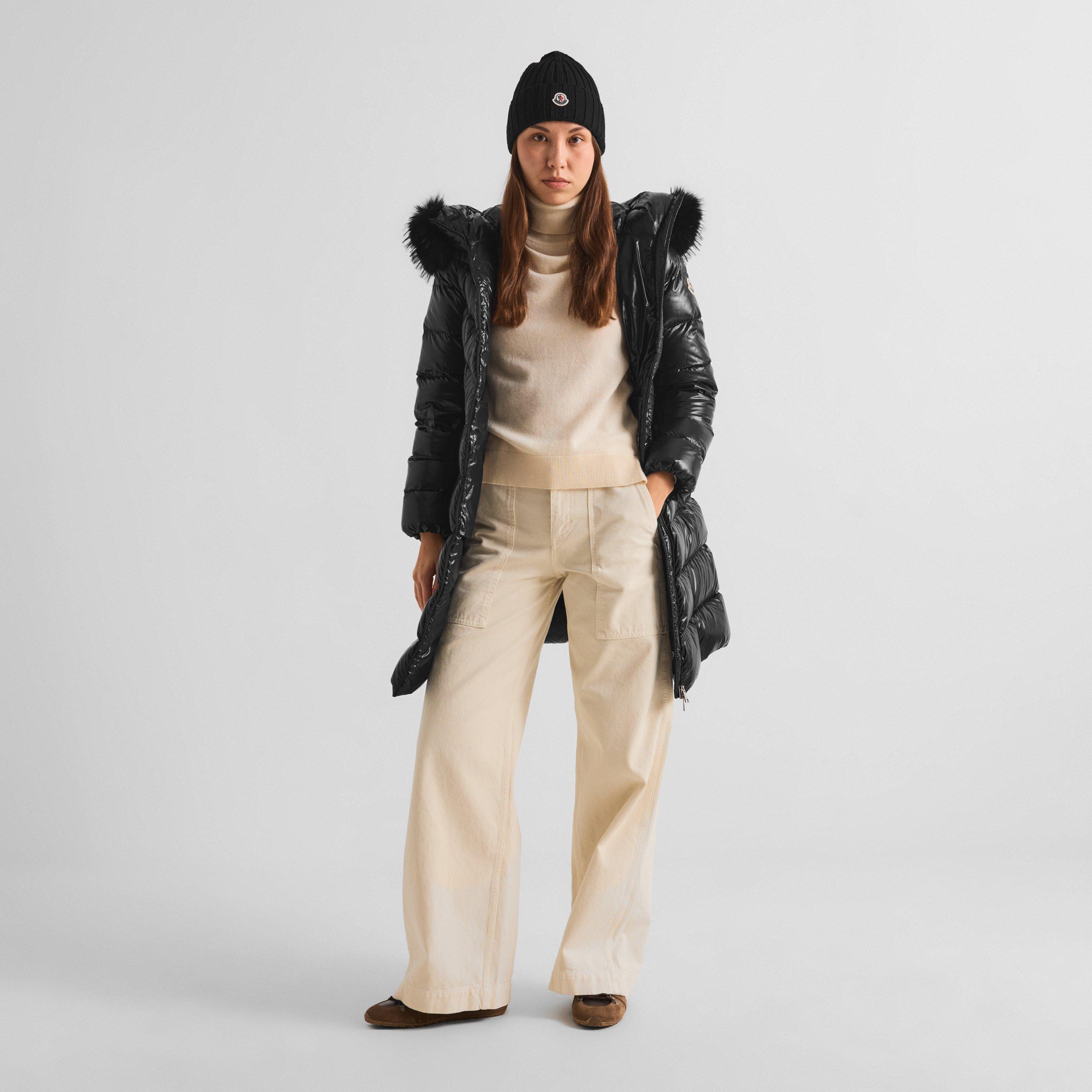 Black 999 - Moncler - Women's Fulmarusse Slim-Fit Long Puffer Jacket - 6
