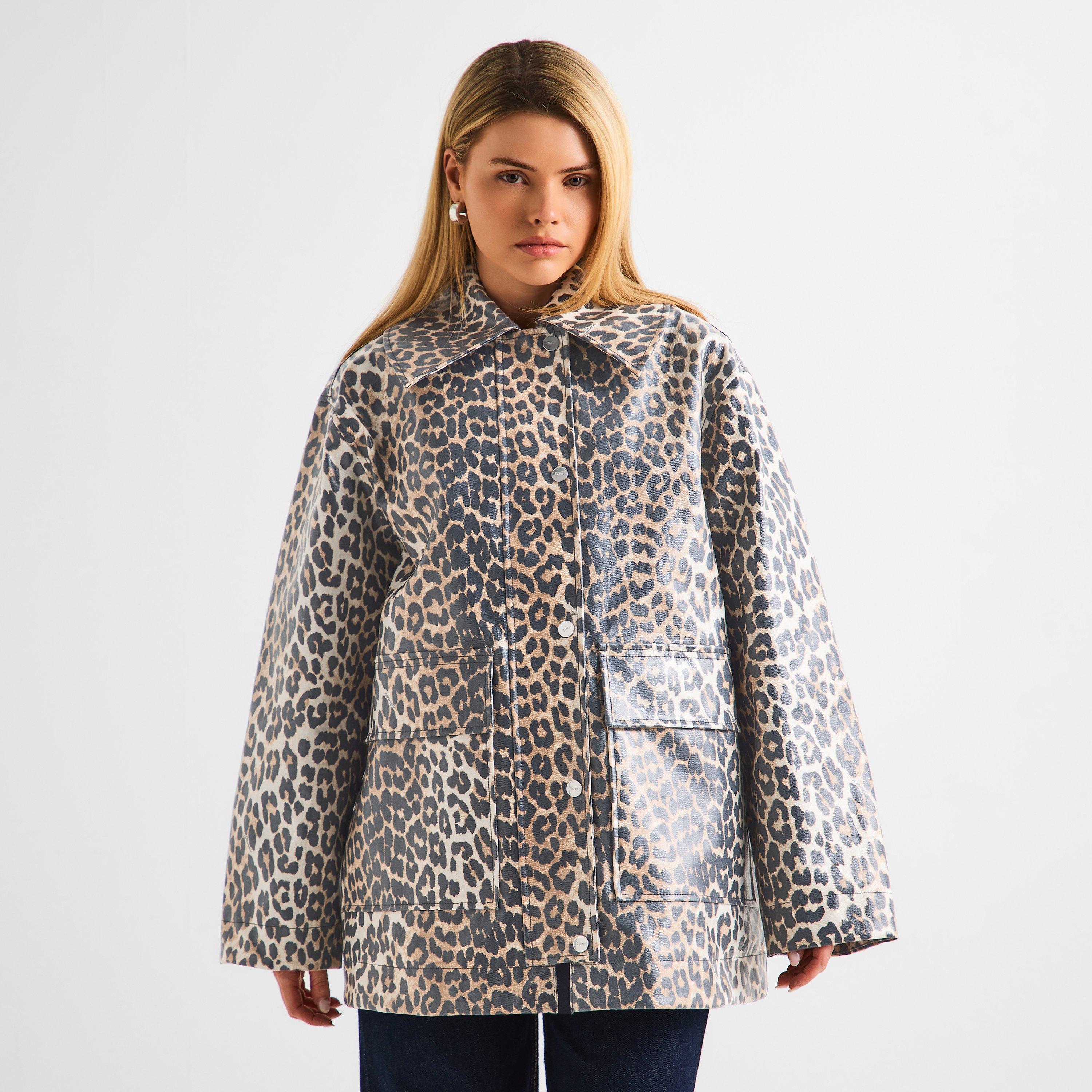 Almond Milk - Ganni - Ganni Lamin cnv jckt Ld62 - 3