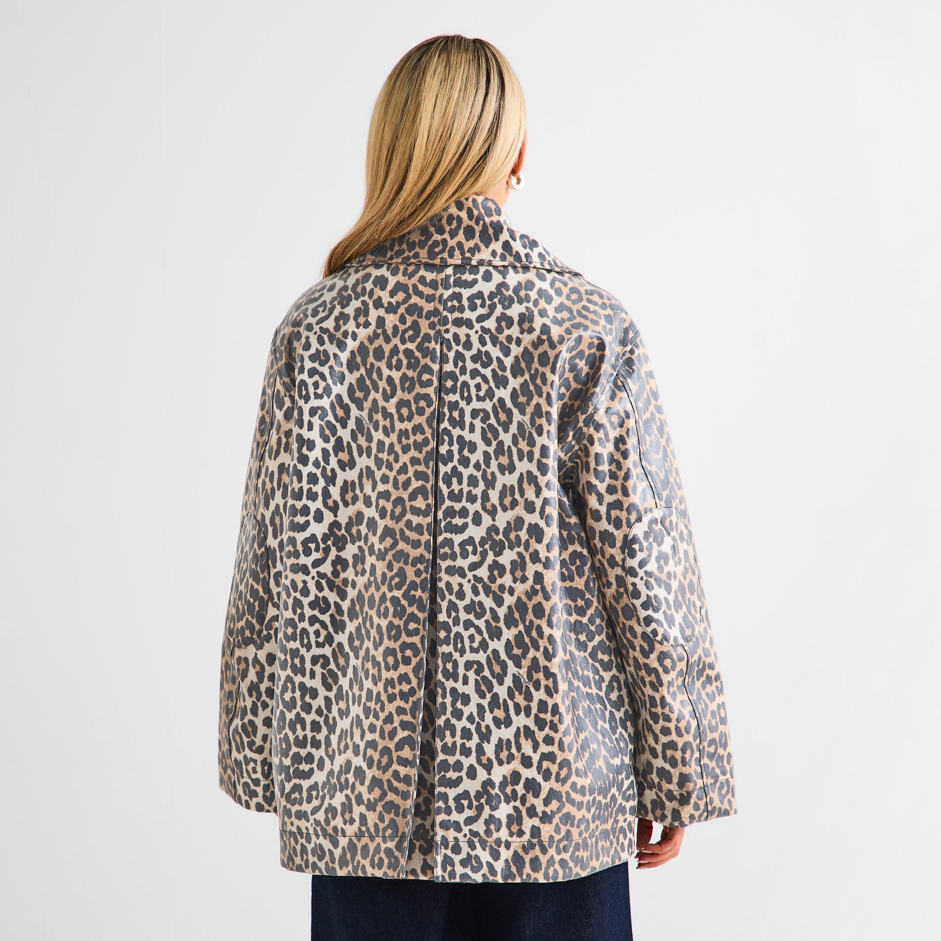 Almond Milk - Ganni - Ganni Lamin cnv jckt Ld62 - 4