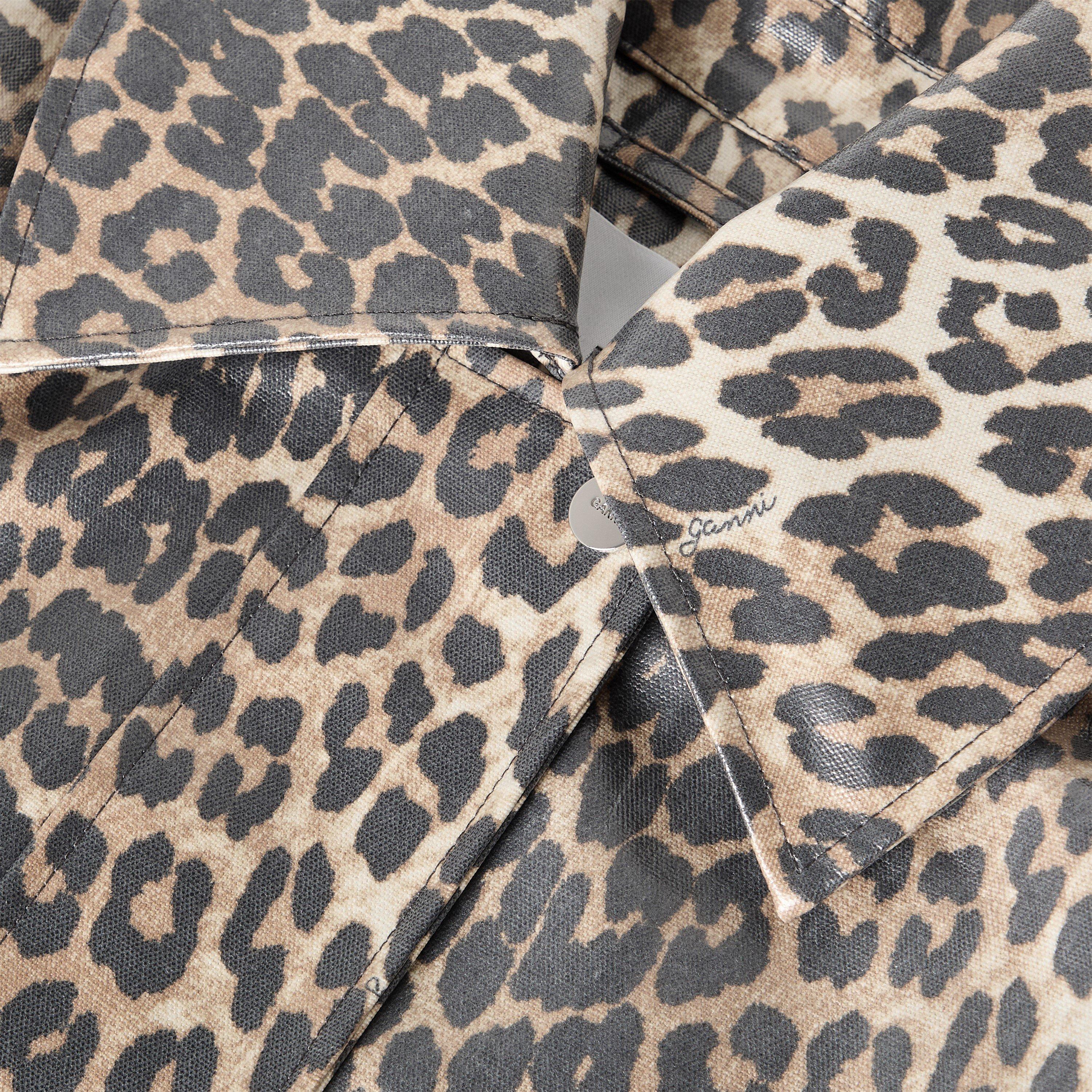 Almond Milk - Ganni - Ganni Lamin cnv jckt Ld62 - 5