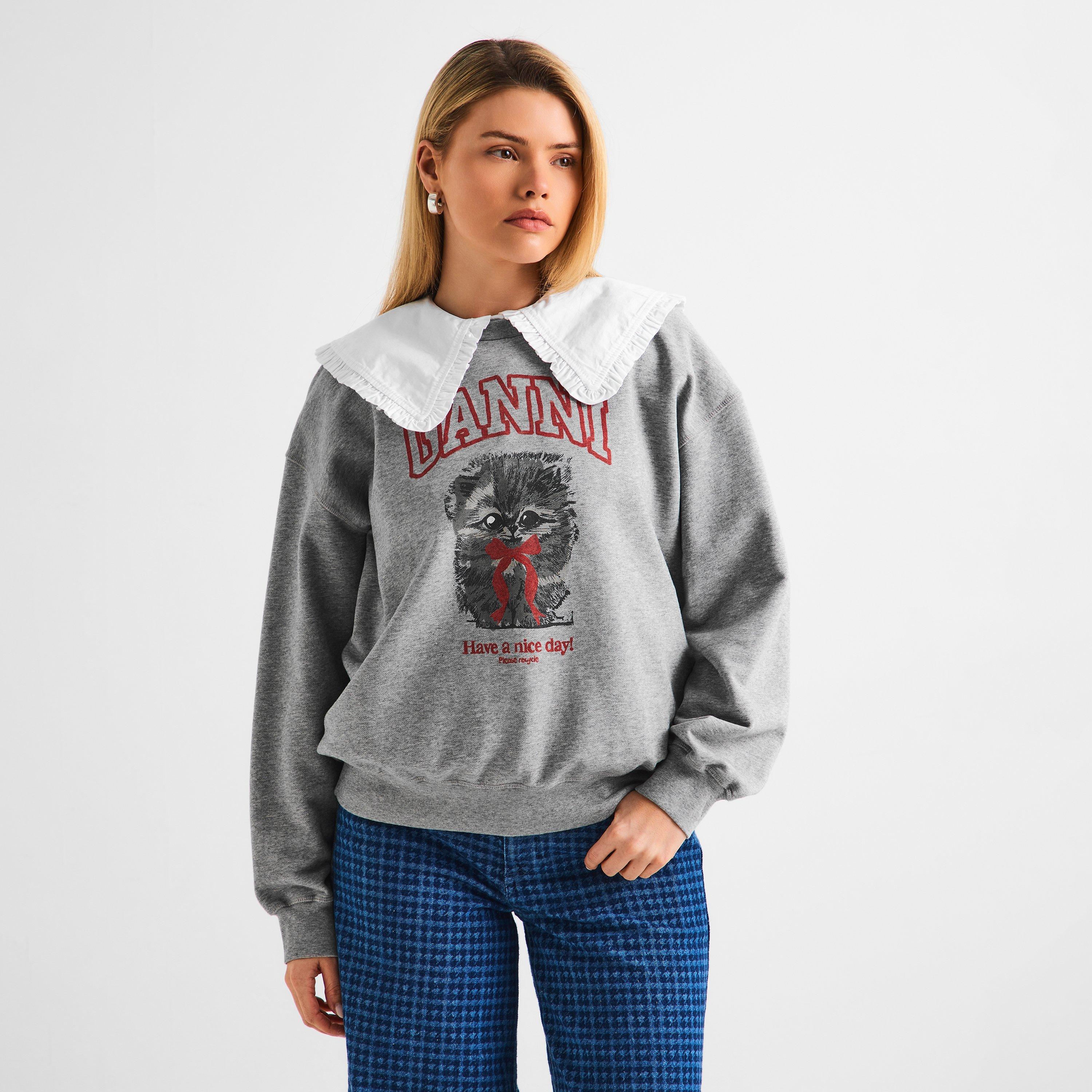 Paloma - Ganni - Women's Crown Margaret Kitty Crew Sweatshirt - 3