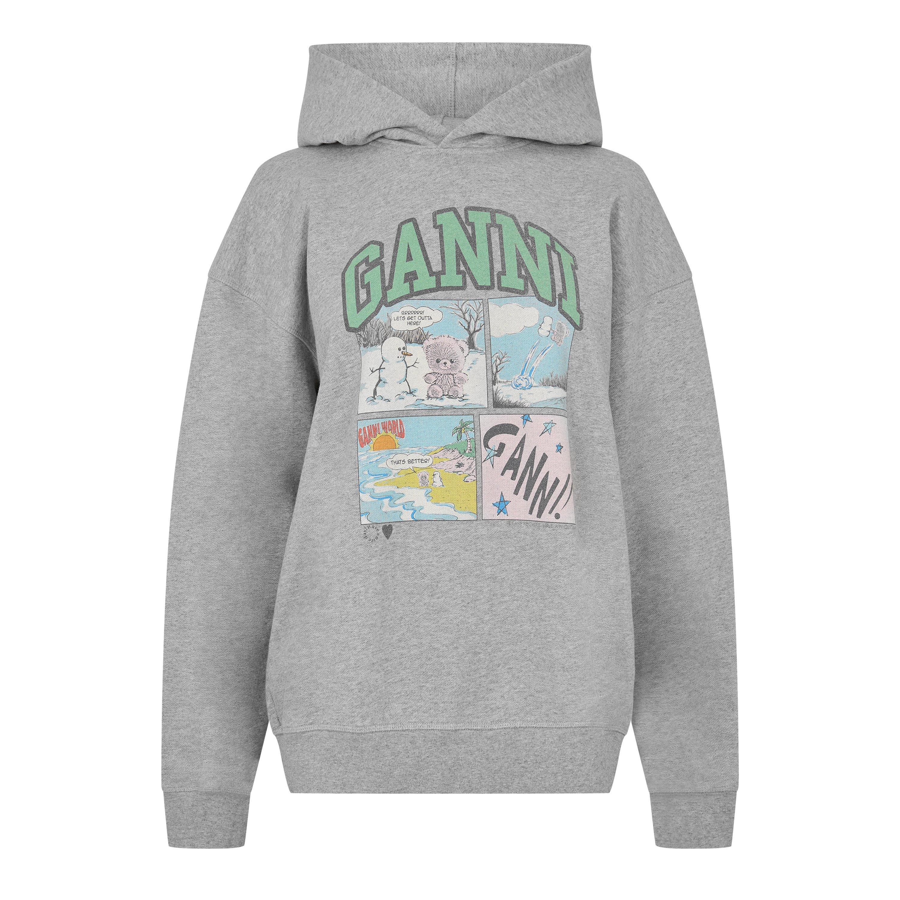 Ganni Women's Oversized Overhead Hoodie - Paloma - Size 6 (32)