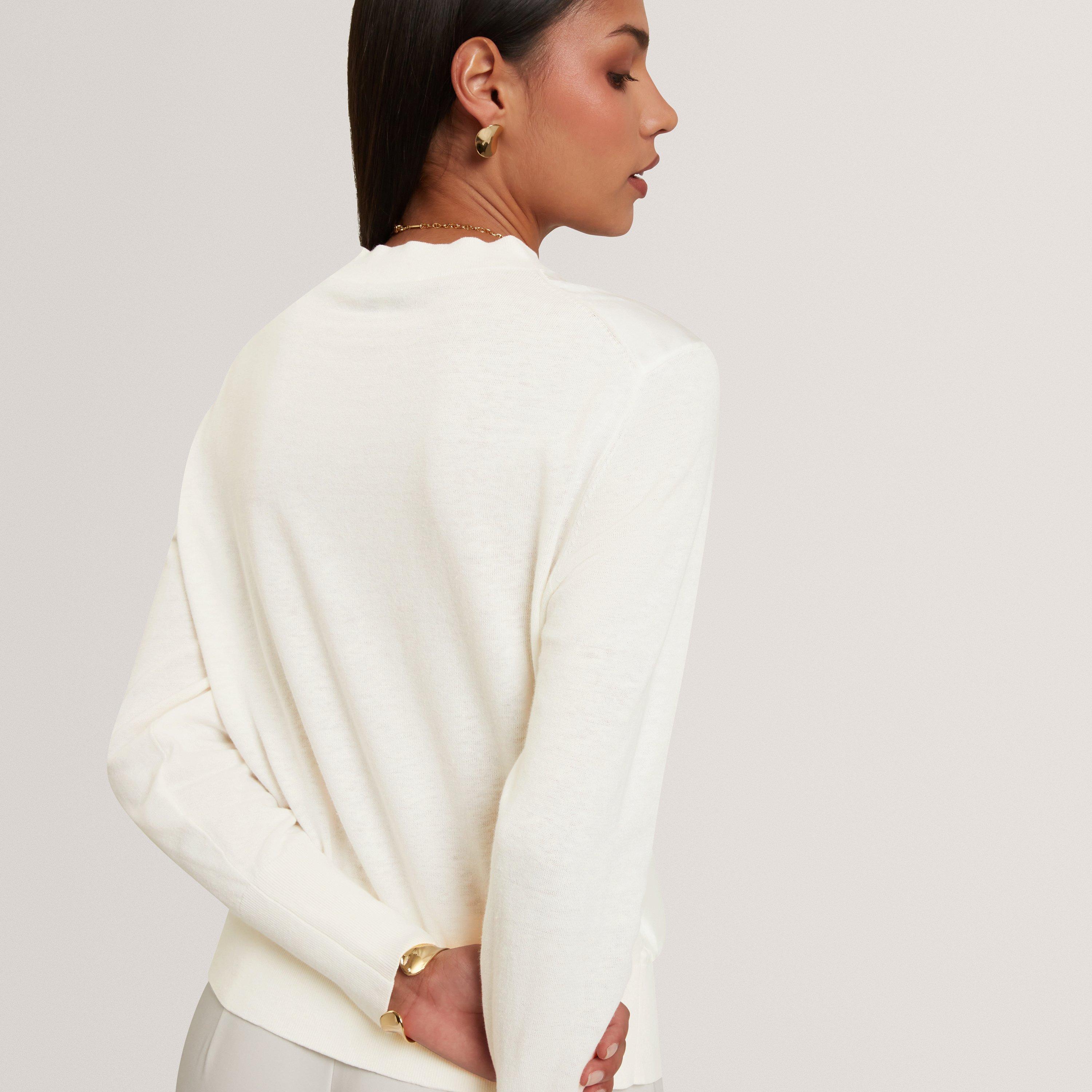 IVORY - Ted Baker - Women's Long Sleeve Printed Crew Sweatshirt - 3