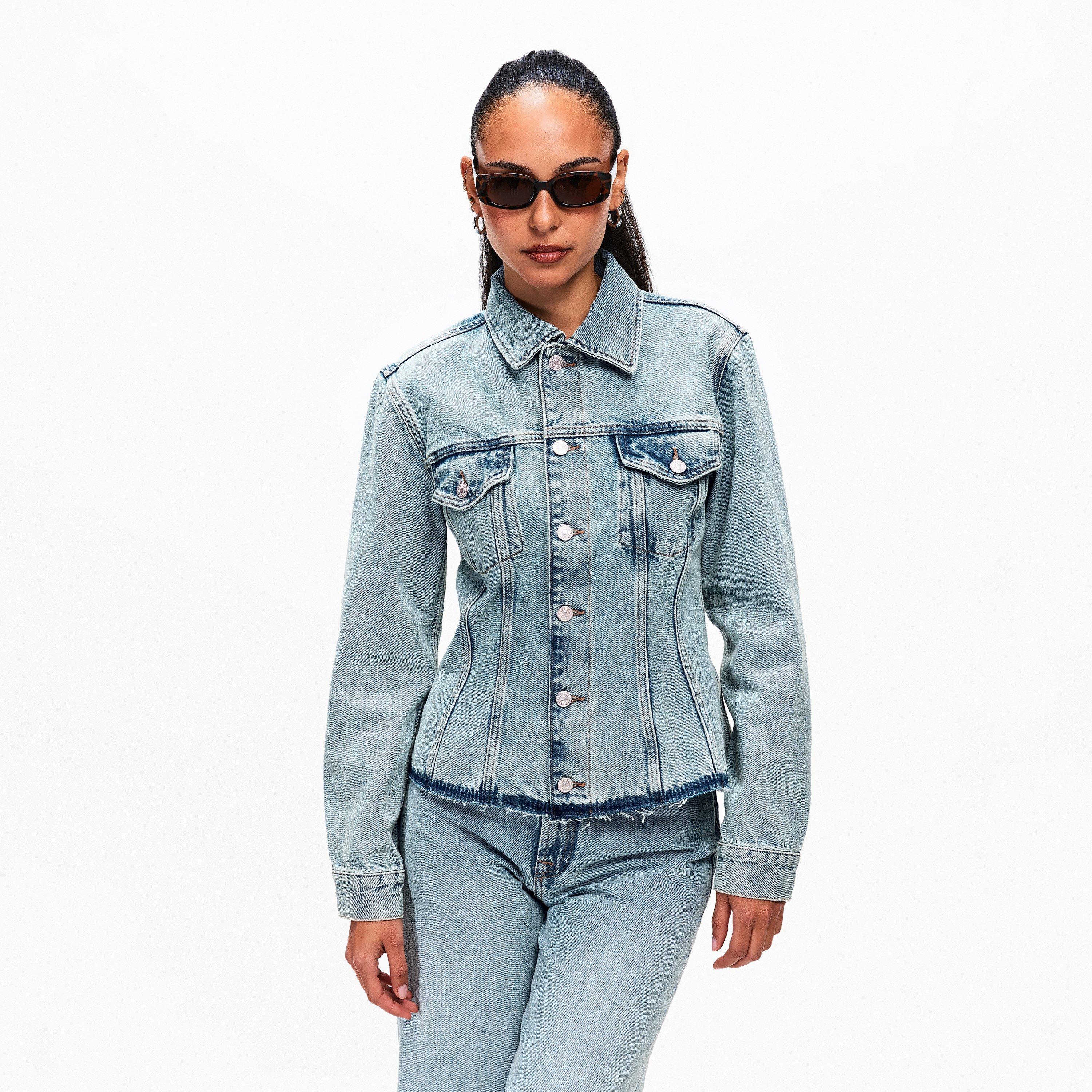 Blue Erosion - 7 For All Mankind - Women's Denim Jacket - 3