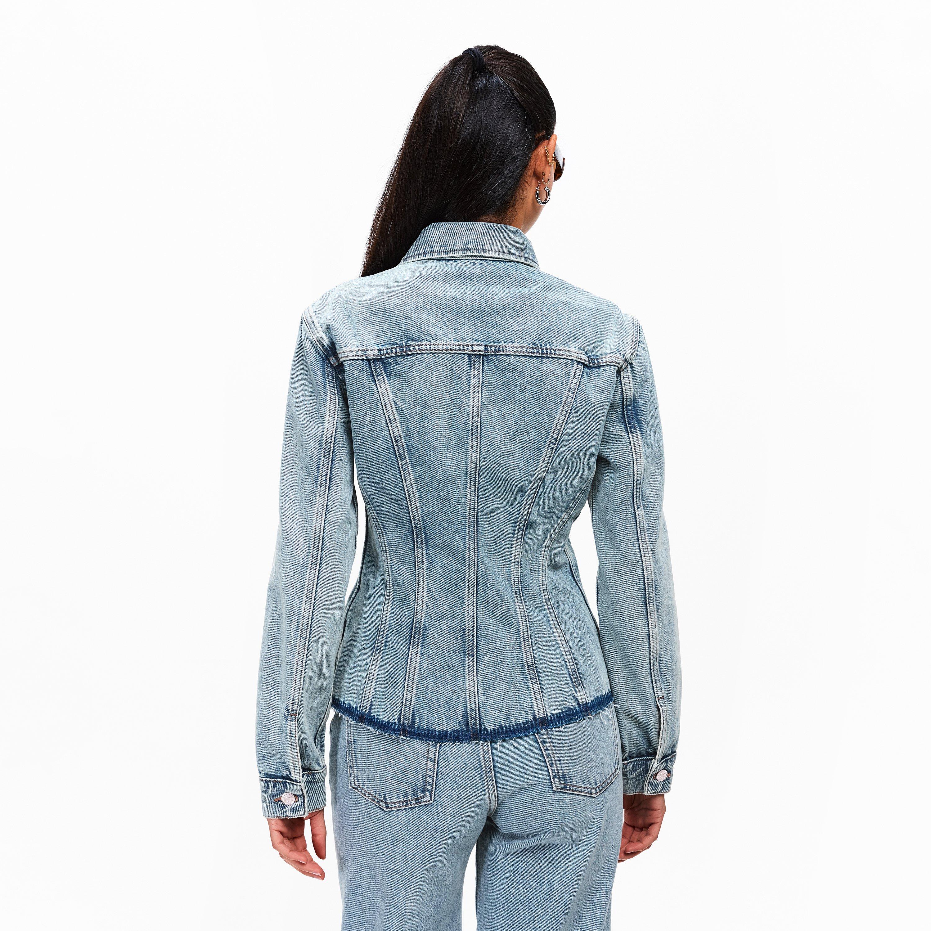 Blue Erosion - 7 For All Mankind - Women's Denim Jacket - 4