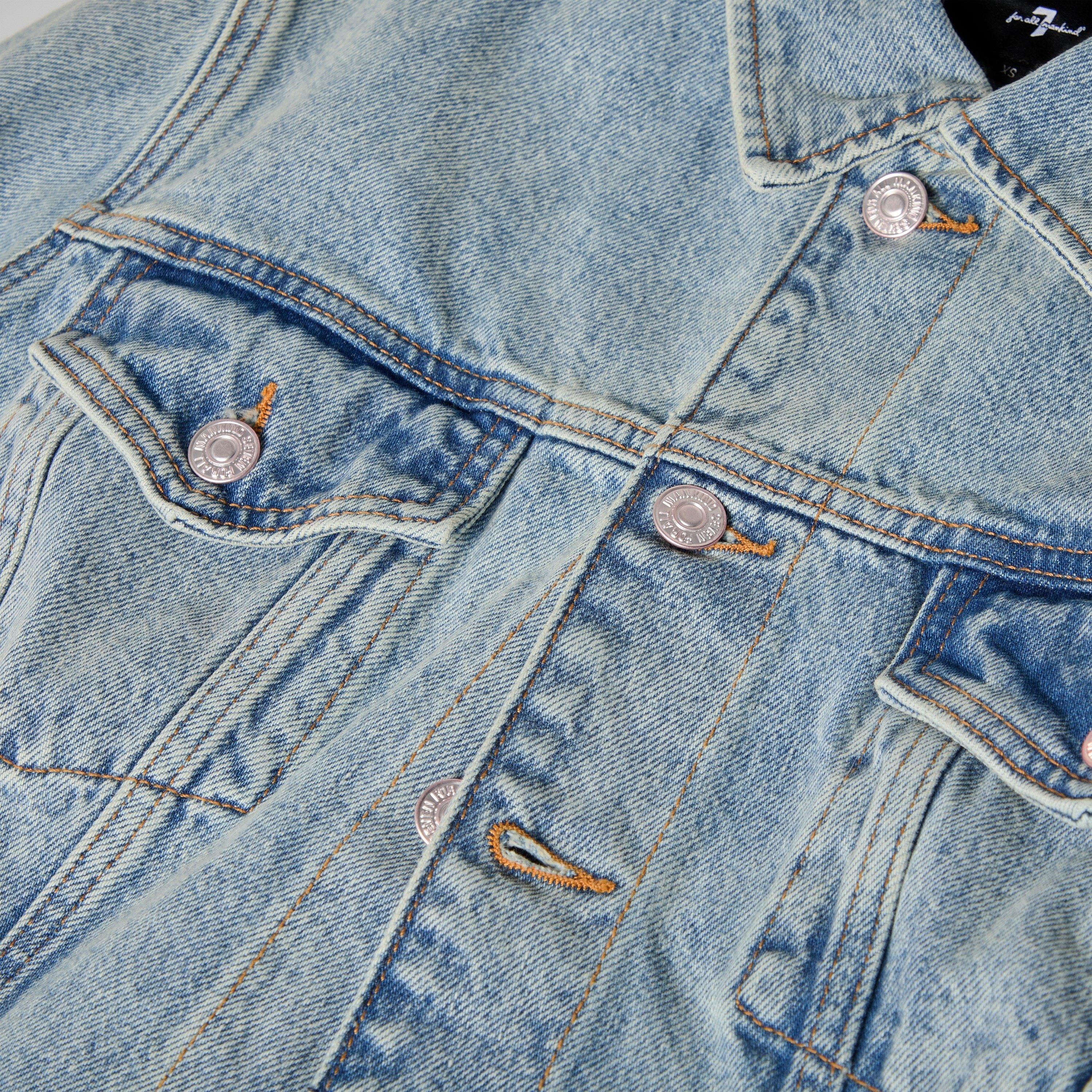 Blue Erosion - 7 For All Mankind - 7FAM Cinch Trucker J Ld62 - 3