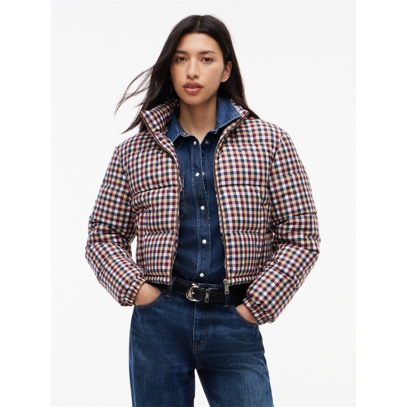 Tommy Jeans Women's Short Puffer Jacket - Sunday Pastry - 8 (XS)