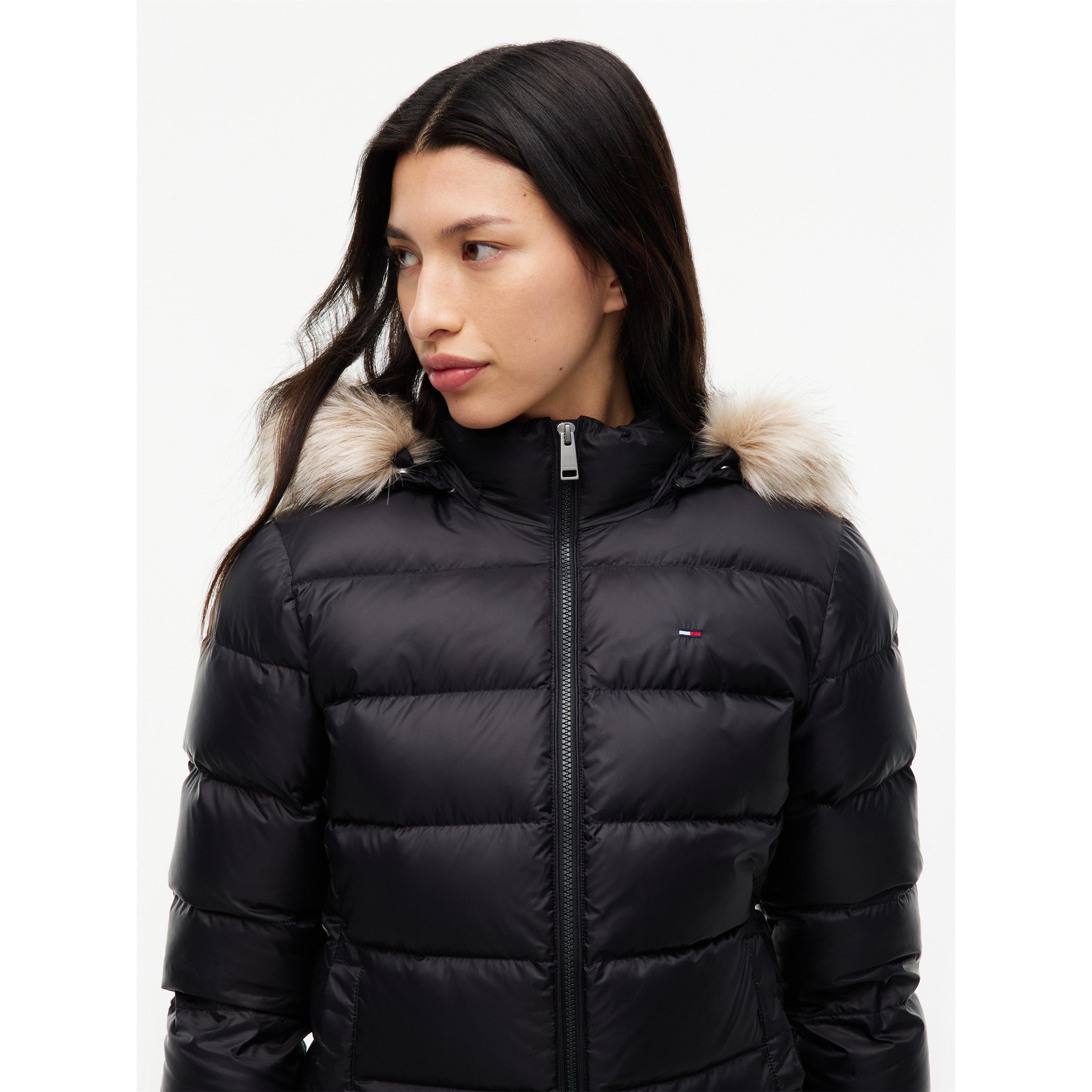 Black 2 - Tommy Jeans - Tommy Jeans Tjw Basic Hooded Down Jacket Ext - 3