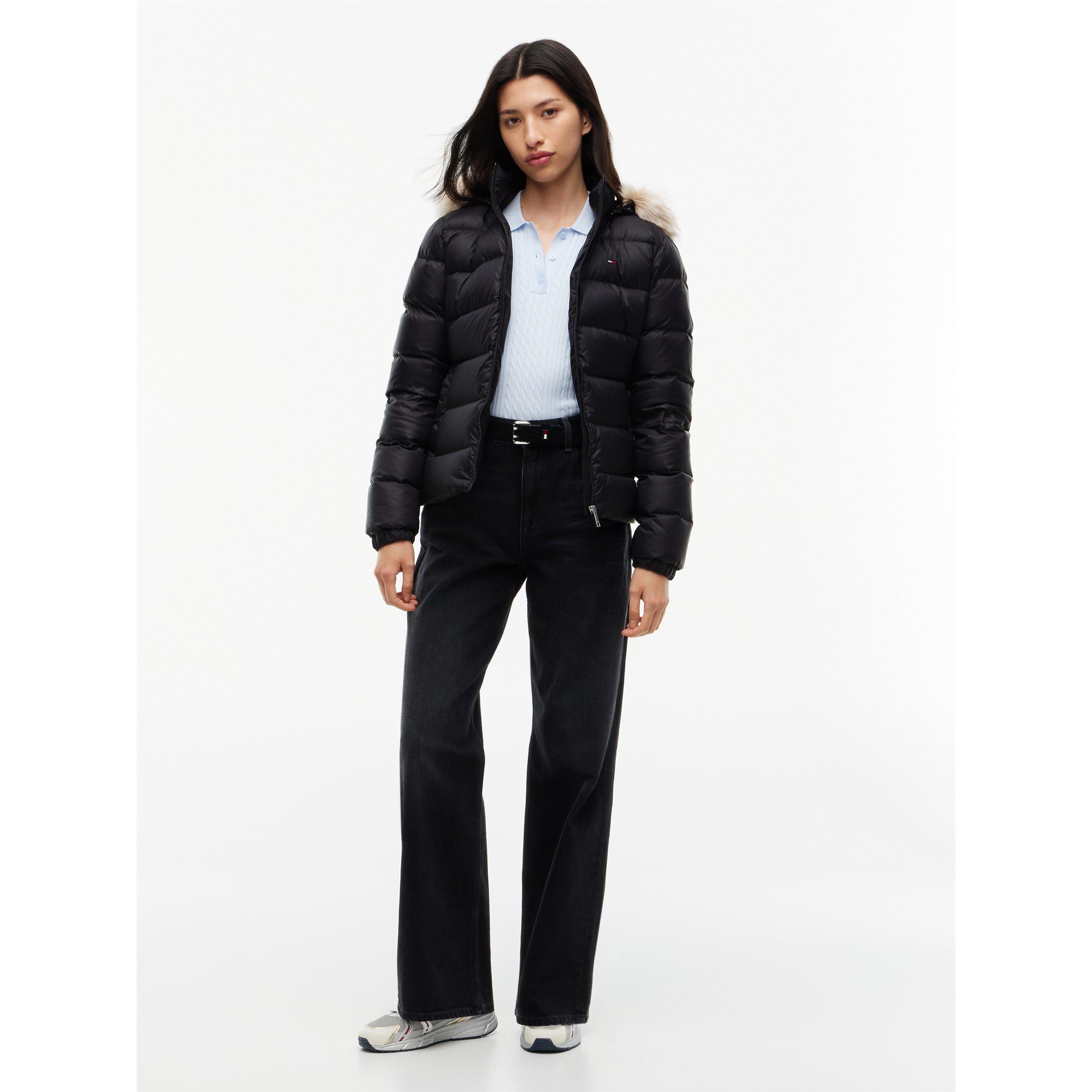 Black 2 - Tommy Jeans - Tommy Jeans Tjw Basic Hooded Down Jacket Ext - 4