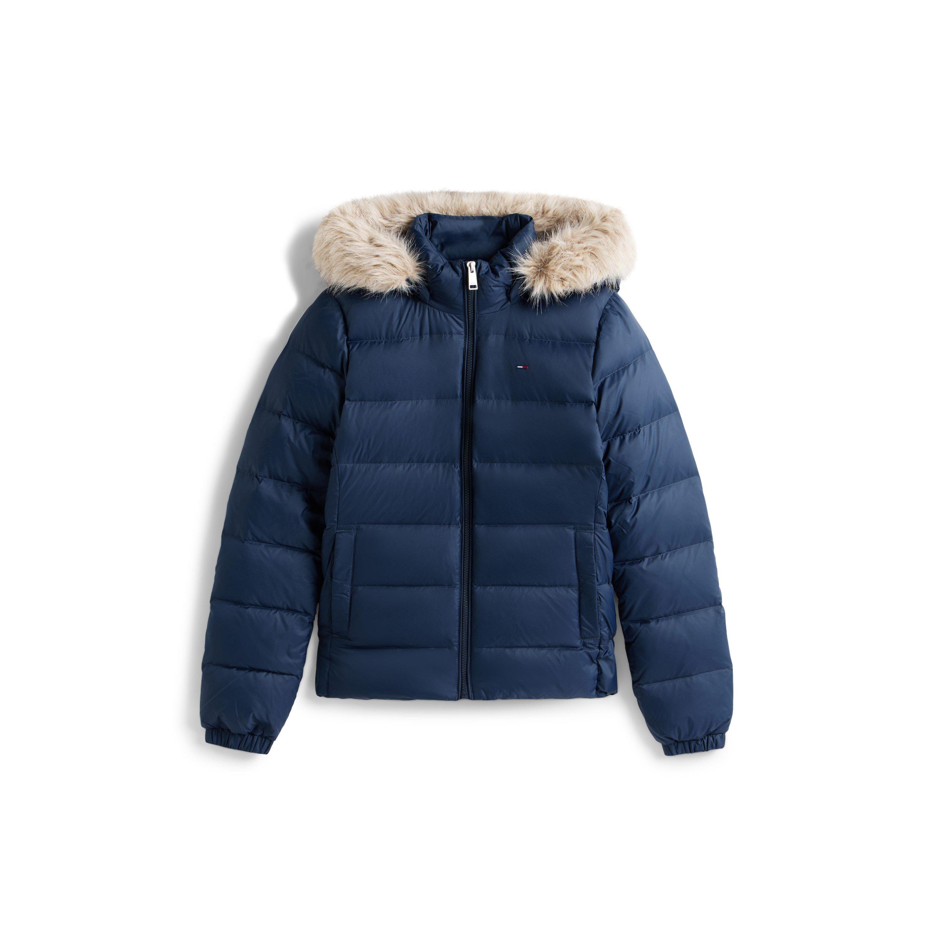 Azul Escuro - Tommy Jeans - Tommy Jeans Tjw Basic Hooded Down Jacket Ext - 1