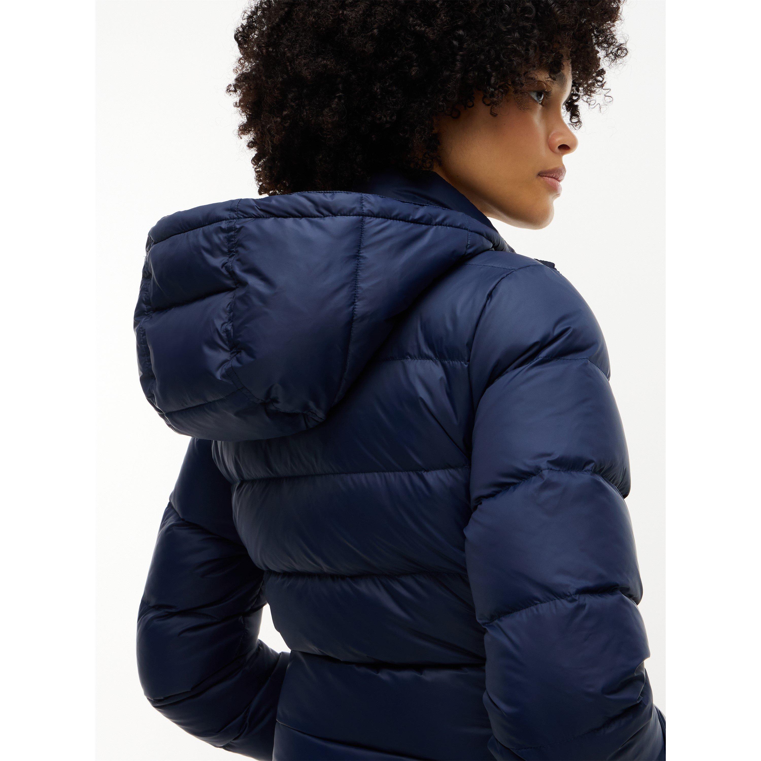 Dark Blue - Tommy Jeans - Tommy Jeans Tjw Basic Hooded Down Jacket Ext - 4