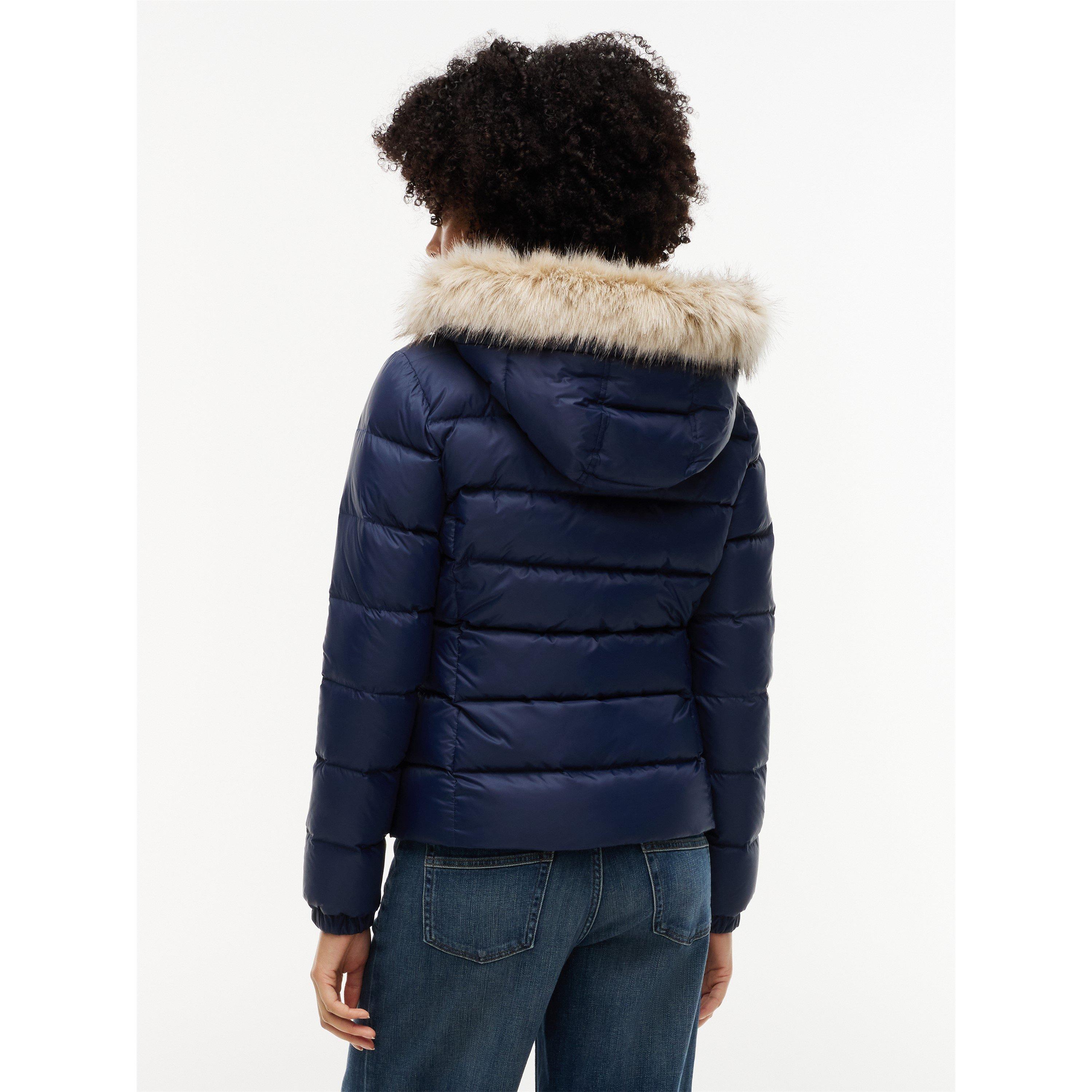 Dark Blue - Tommy Jeans - Tommy Jeans Tjw Basic Hooded Down Jacket Ext - 7