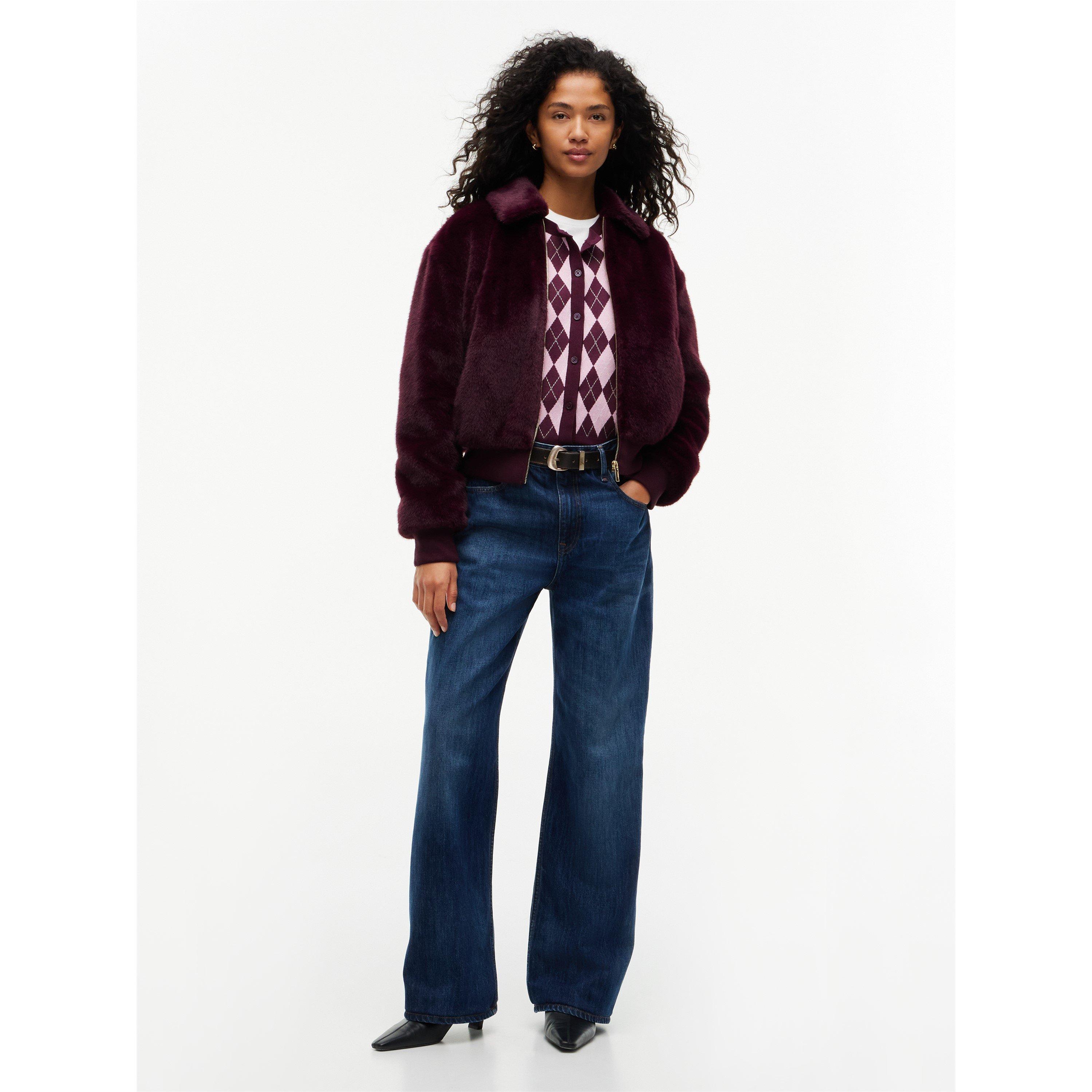 Calypso Berry - Tommy Jeans - TJ Faux Fur Jkt Ld64 - 5