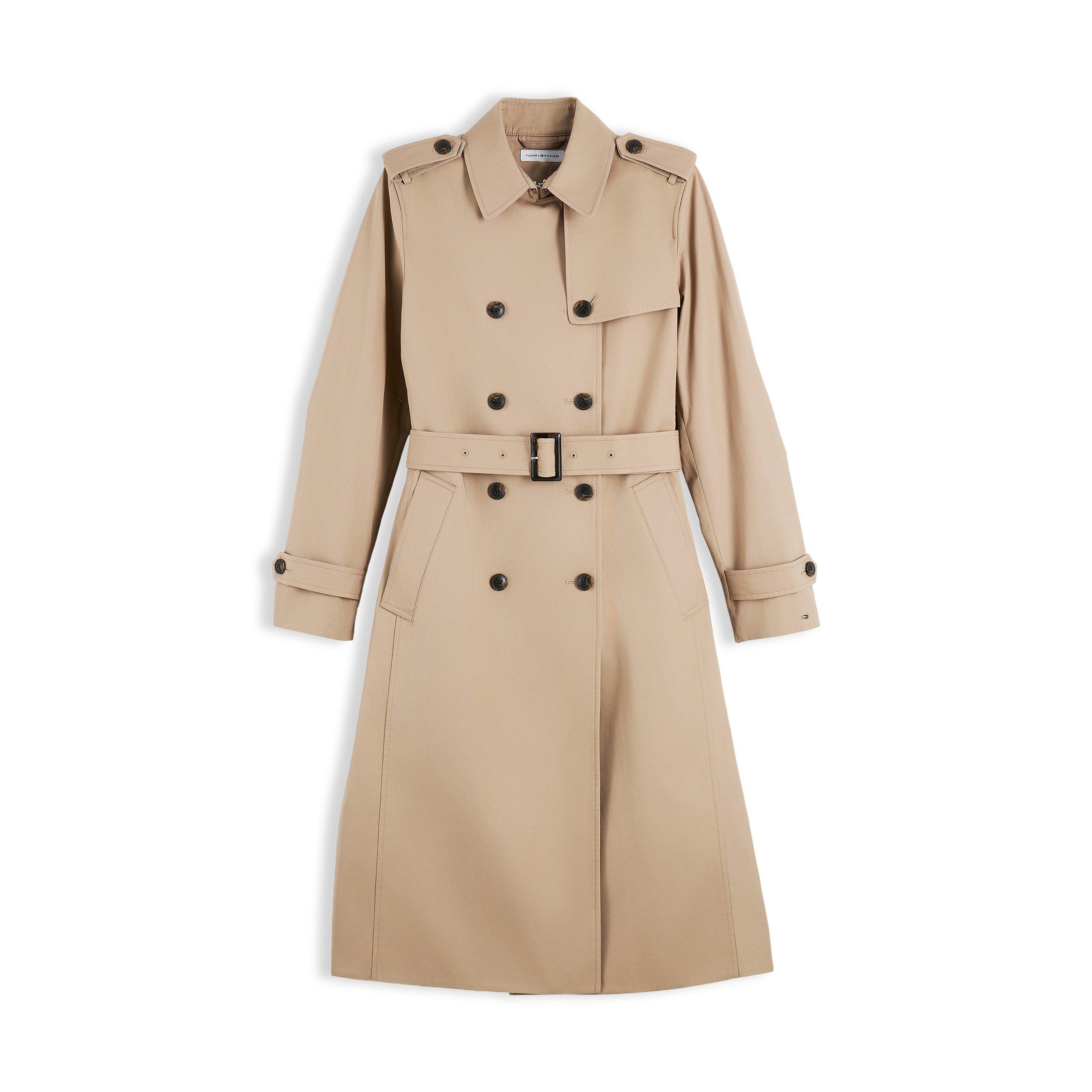 Tommy Hilfiger Tommy Mono Trench Ld64 - Beige - Size 12 (M)