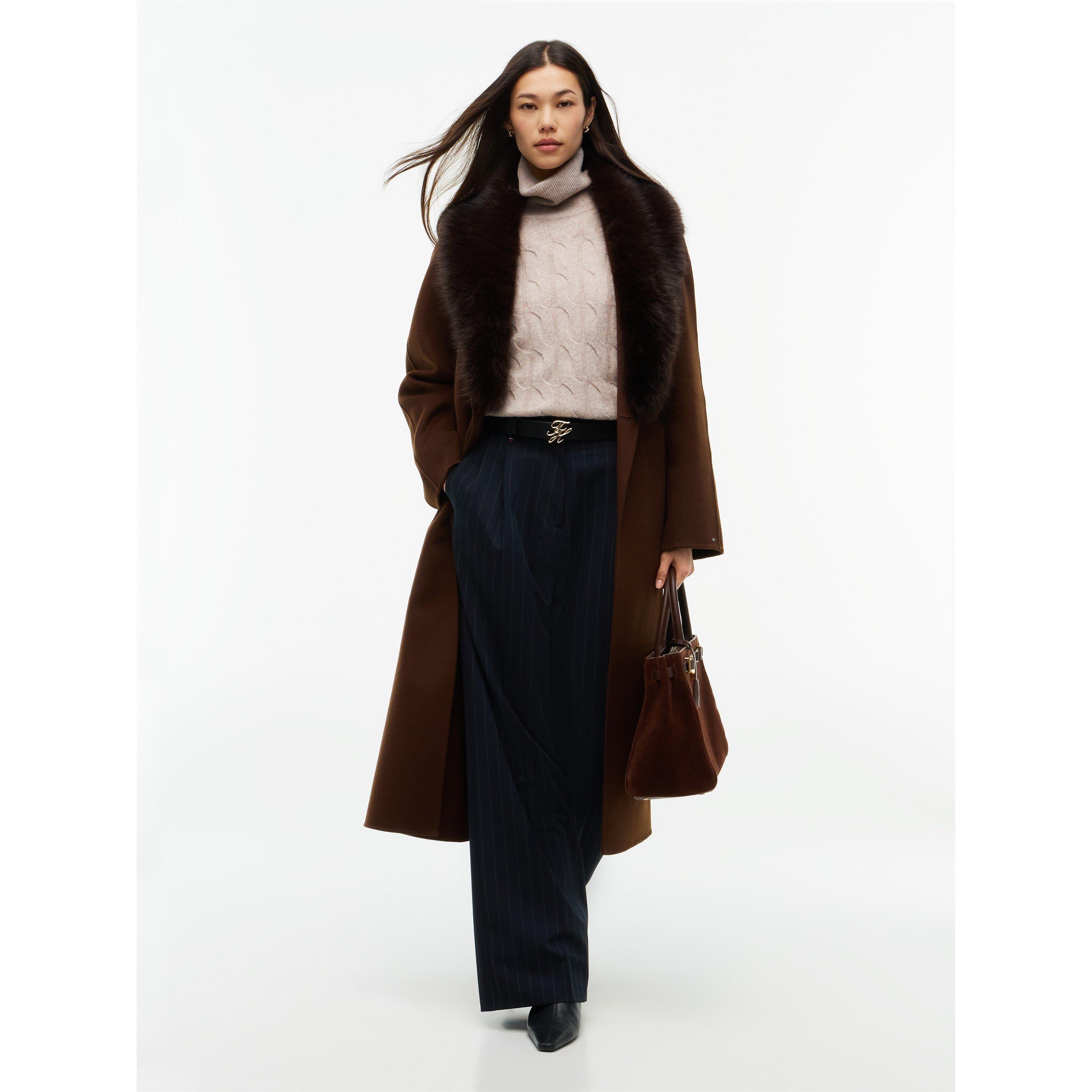 Legacy Brown - Tommy Hilfiger - Tommy Blt Wool Coat Ld64 - 2