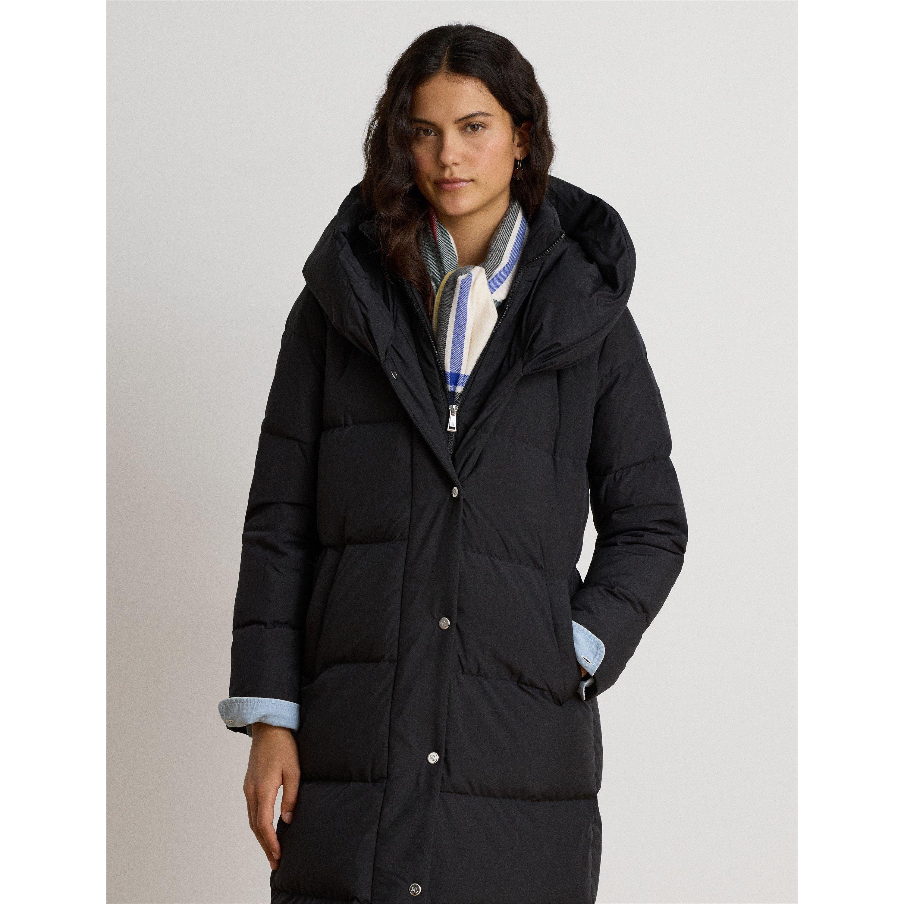 BLACK - Lauren by Ralph Lauren - Women's Vesty Longline Hooded Puffer Jacket - 1