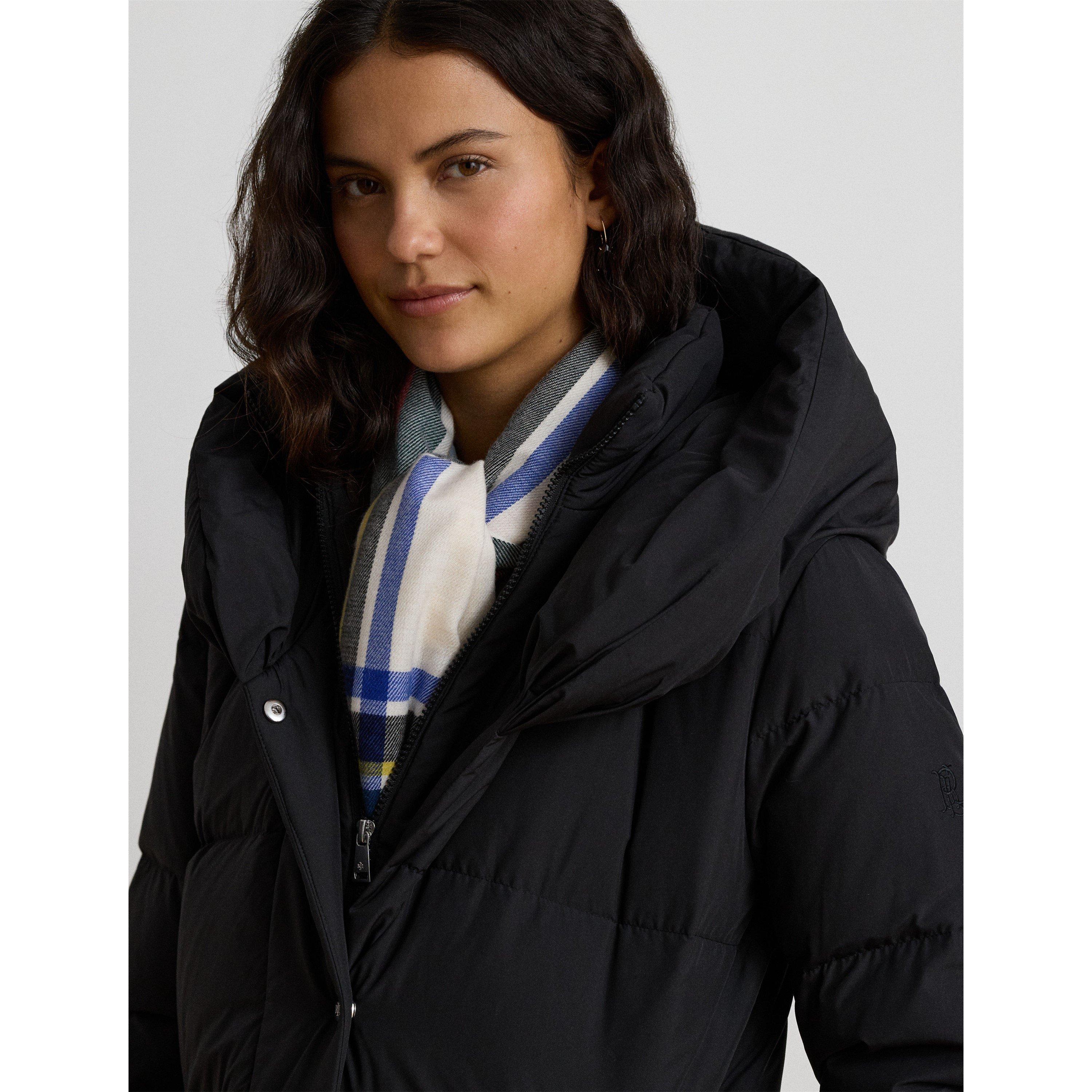 BLACK - Lauren by Ralph Lauren - Women's Vesty Longline Hooded Puffer Jacket - 3