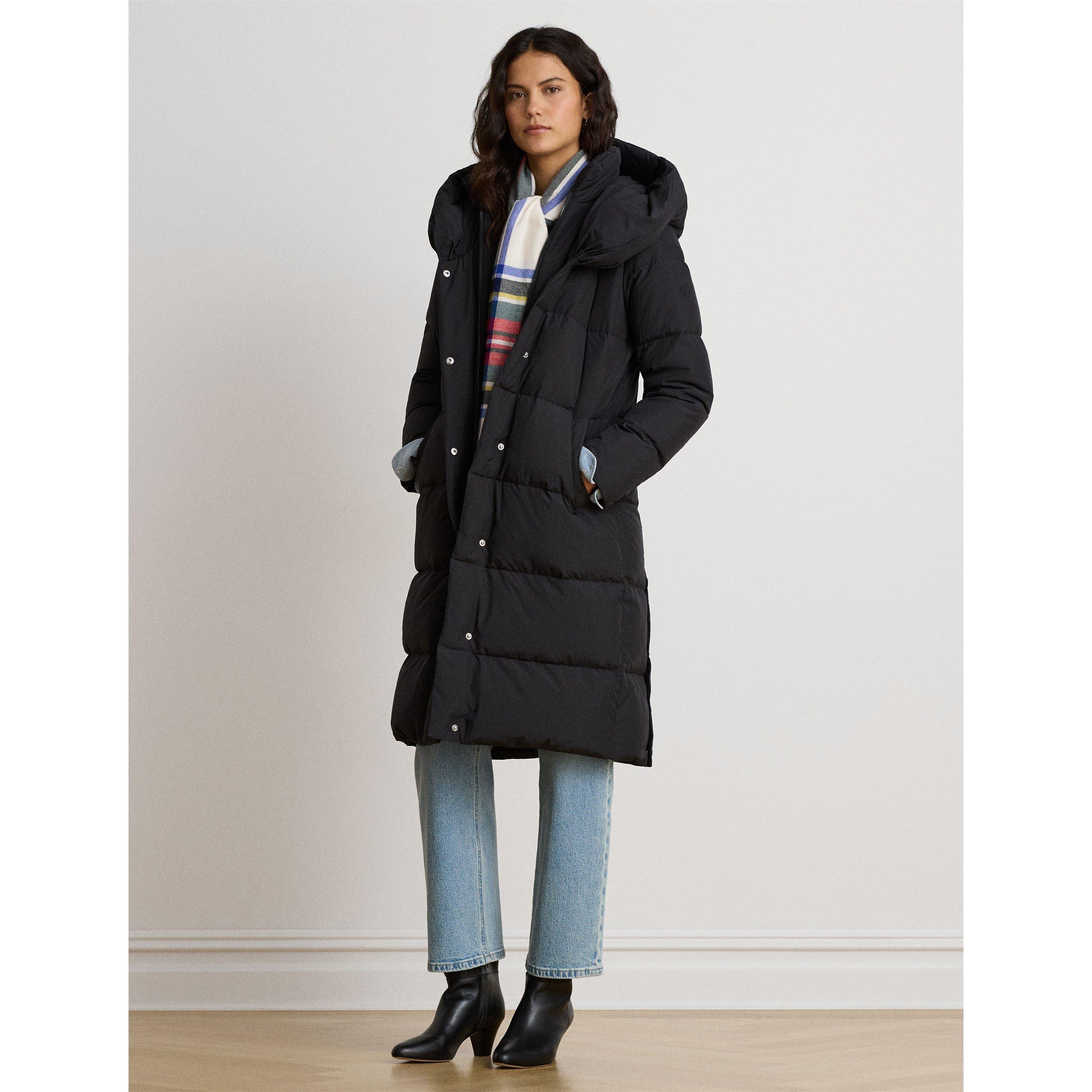 BLACK - Lauren by Ralph Lauren - Women's Vesty Longline Hooded Puffer Jacket - 4