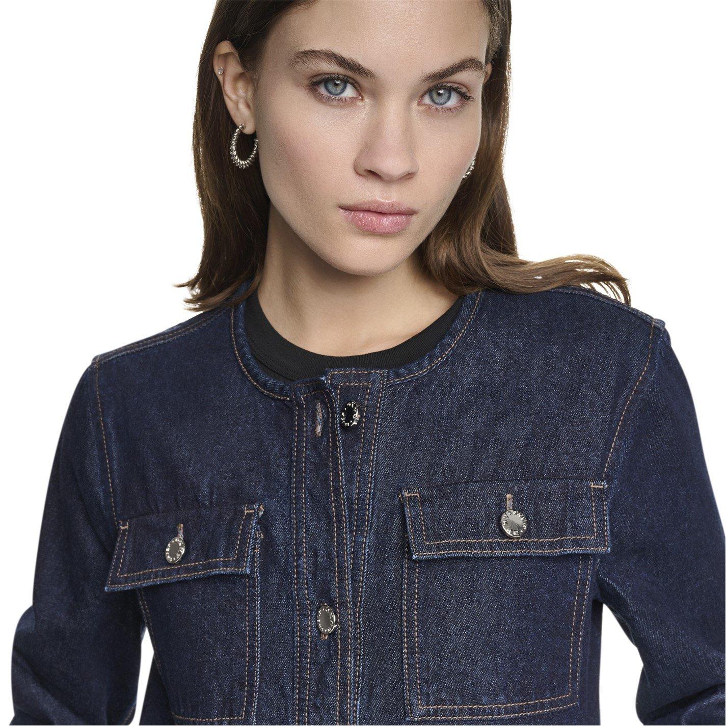 Houndstooth - DKNY - DKNY Mix Media Denim Jacket - 3