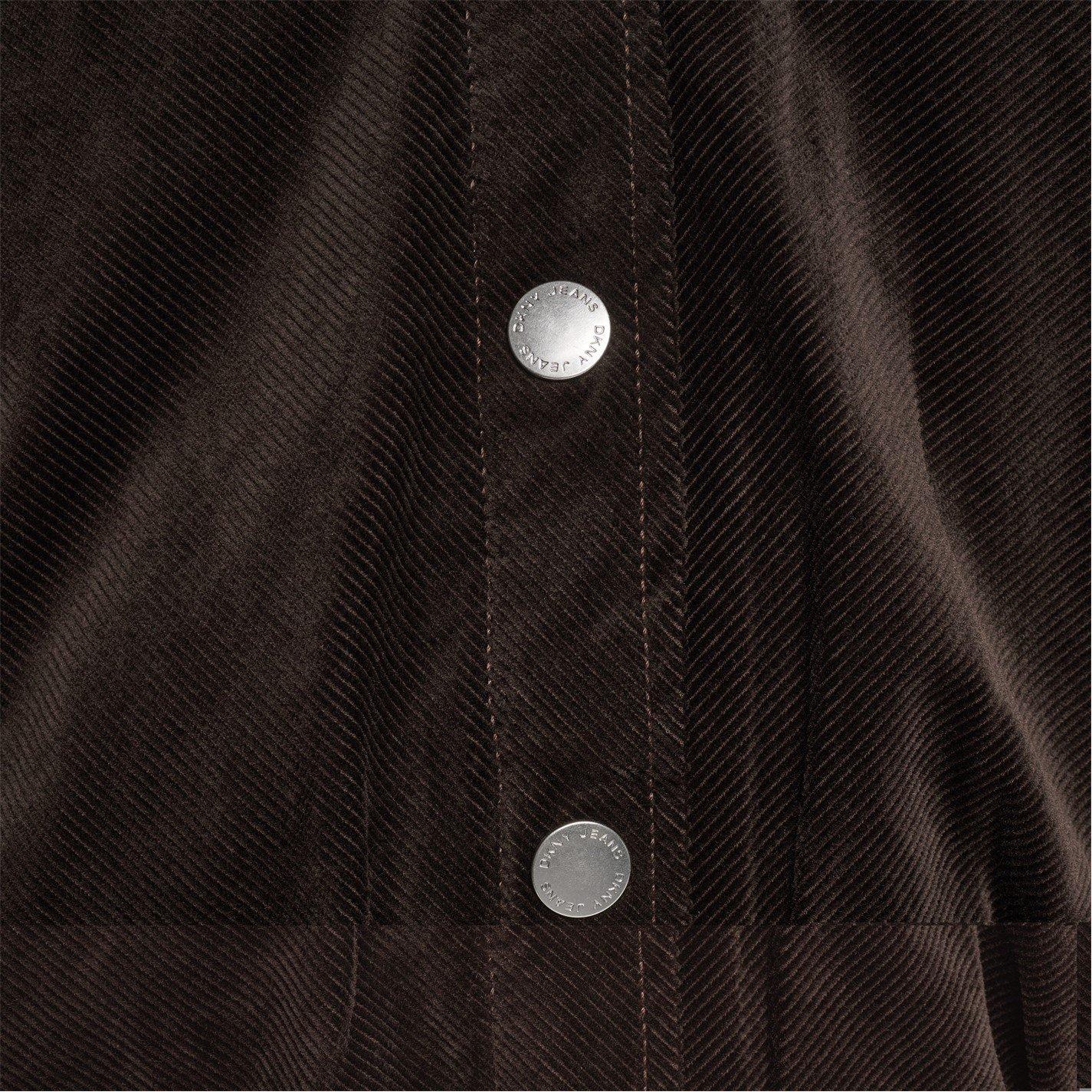 Espresso - DKNY - DKNY Corduroy Bubble Jacket - 3