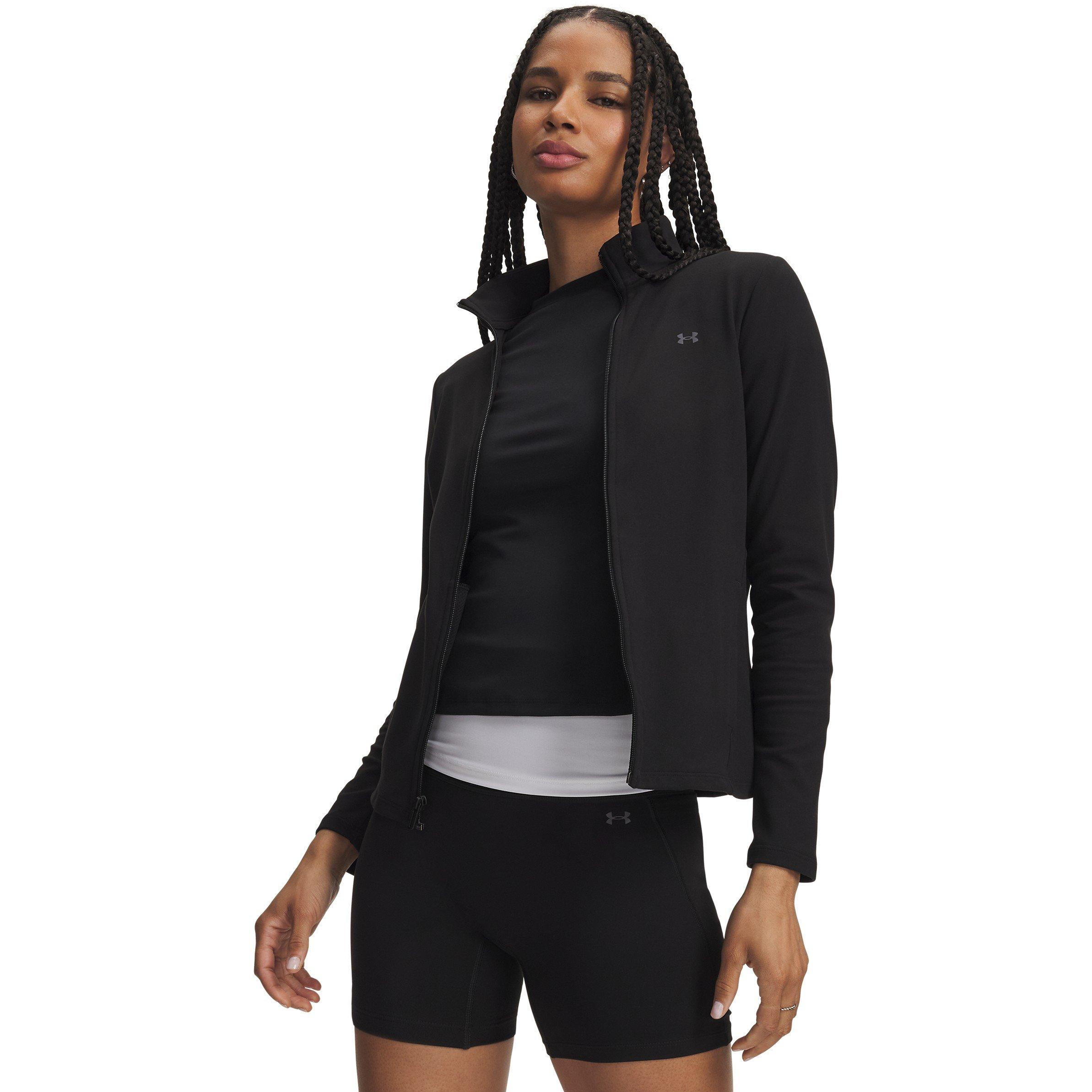 Blk/Castlerock - Under Armour - Women's Motion Full Zip Training Jacket - 1