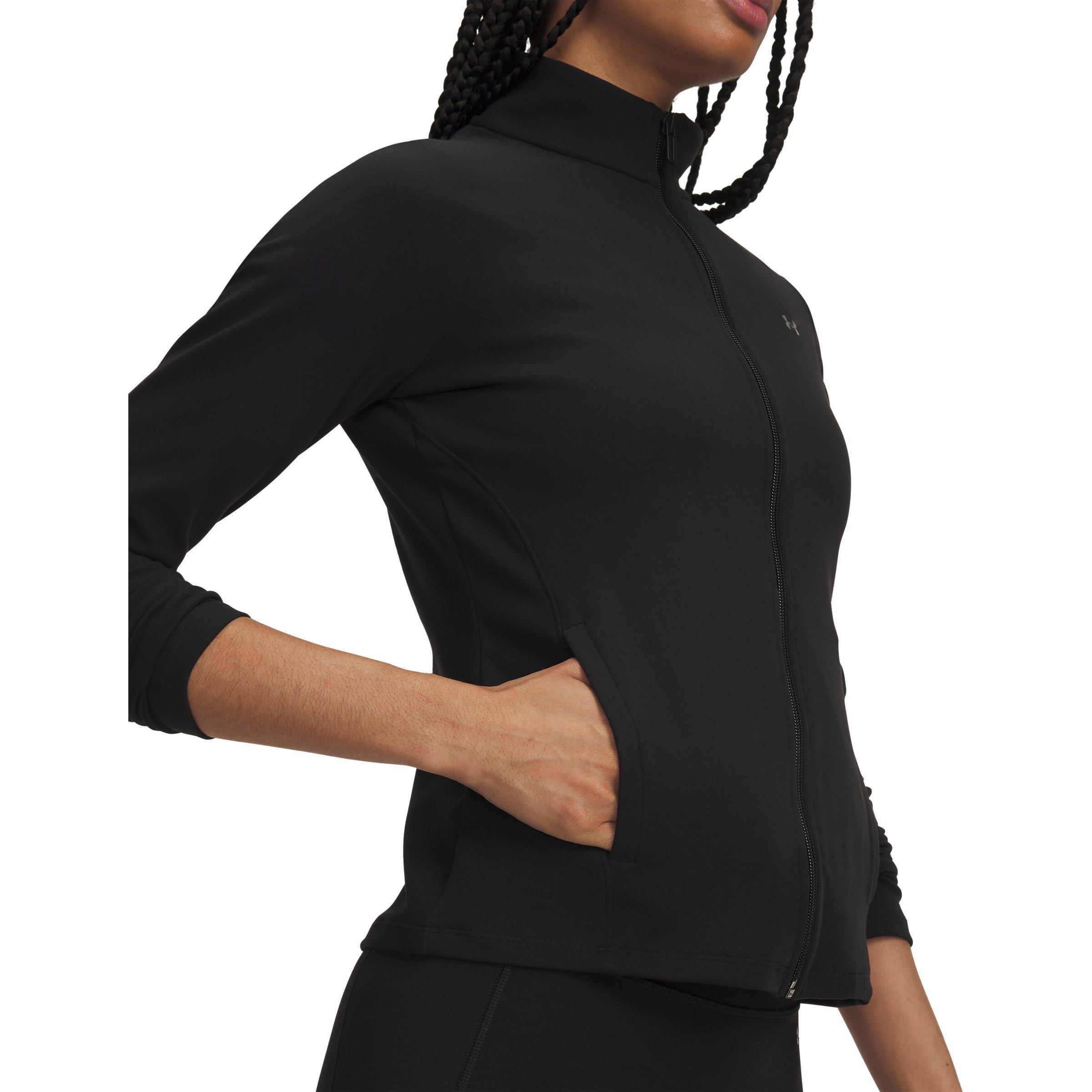 Blk/Castlerock - Under Armour - Women's Motion Full Zip Training Jacket - 3