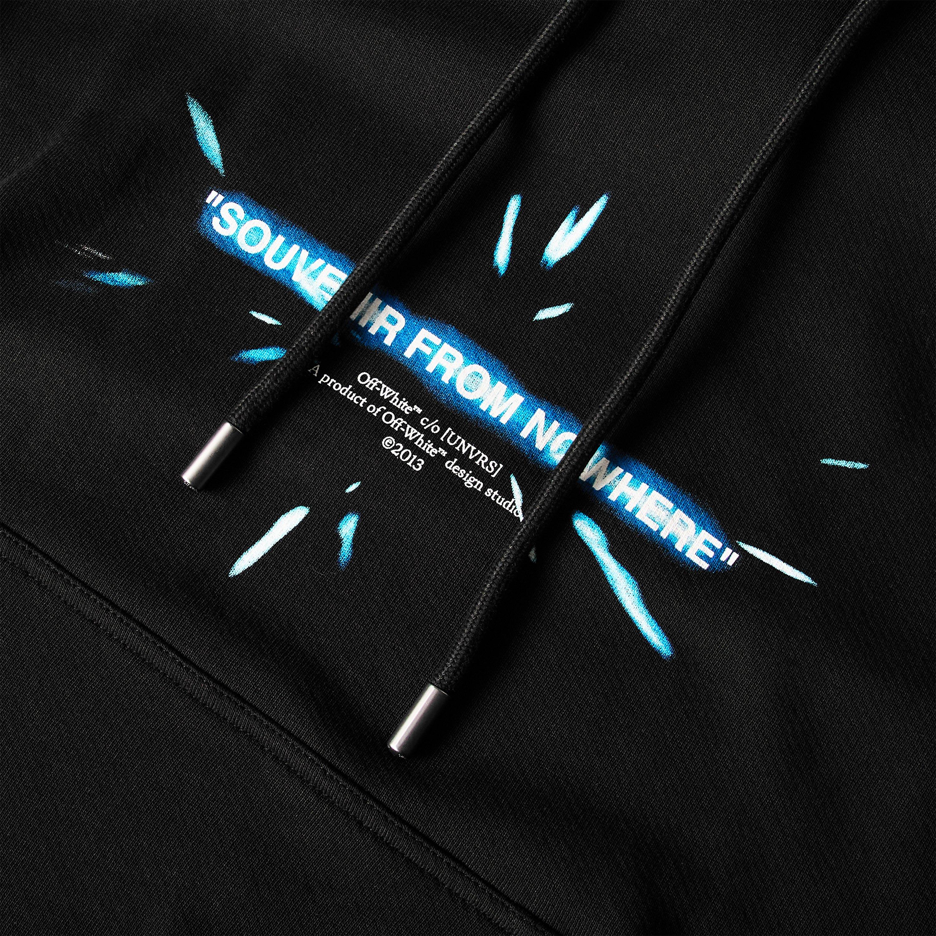 Black/Blue - Off White - Womens x [UNVRS] Lightspeed Hoodie - 3