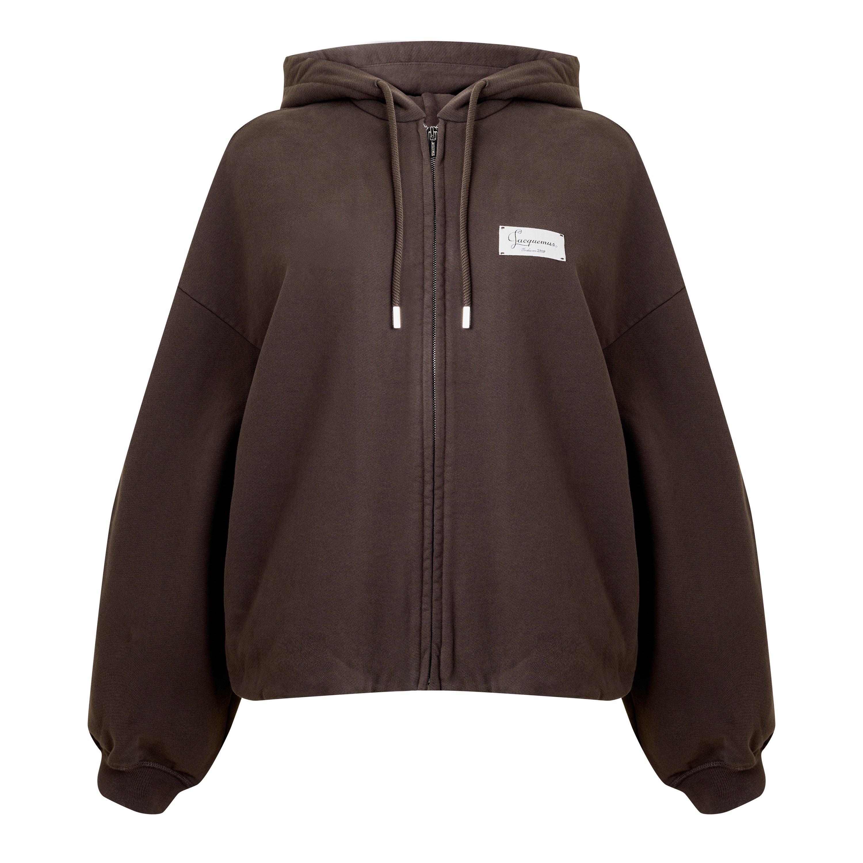 Dark Brown - Jacquemus - Women's Le Hoodie Montaigne Overhead - 1
