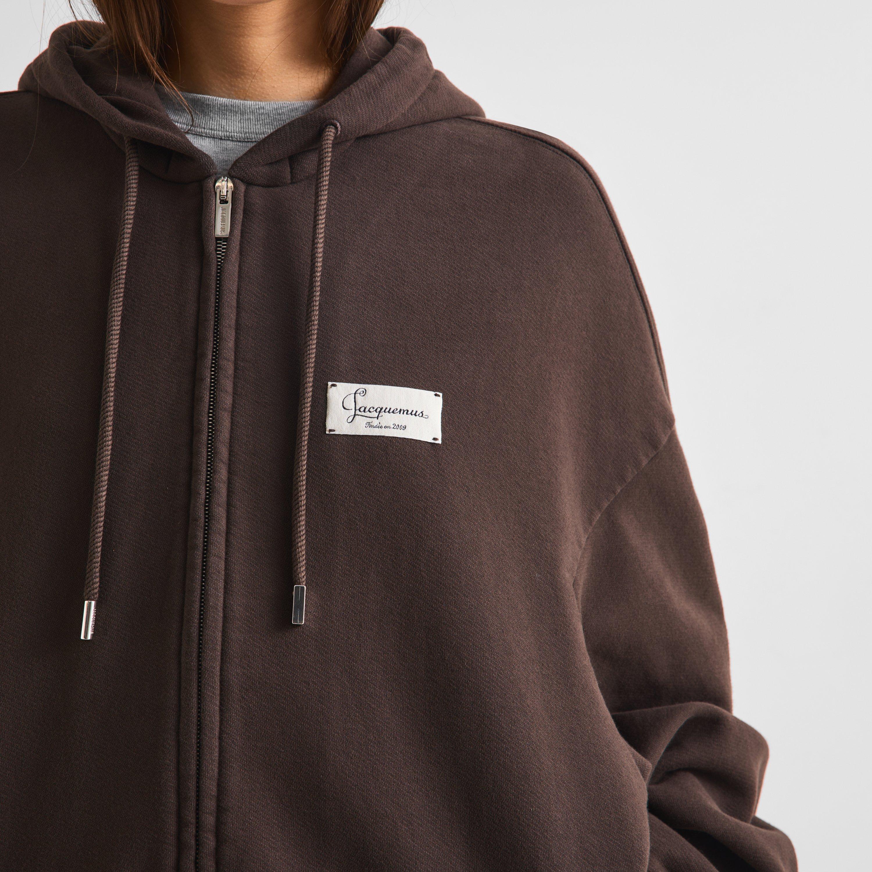 Dark Brown - Jacquemus - Women's Le Hoodie Montaigne Overhead - 5