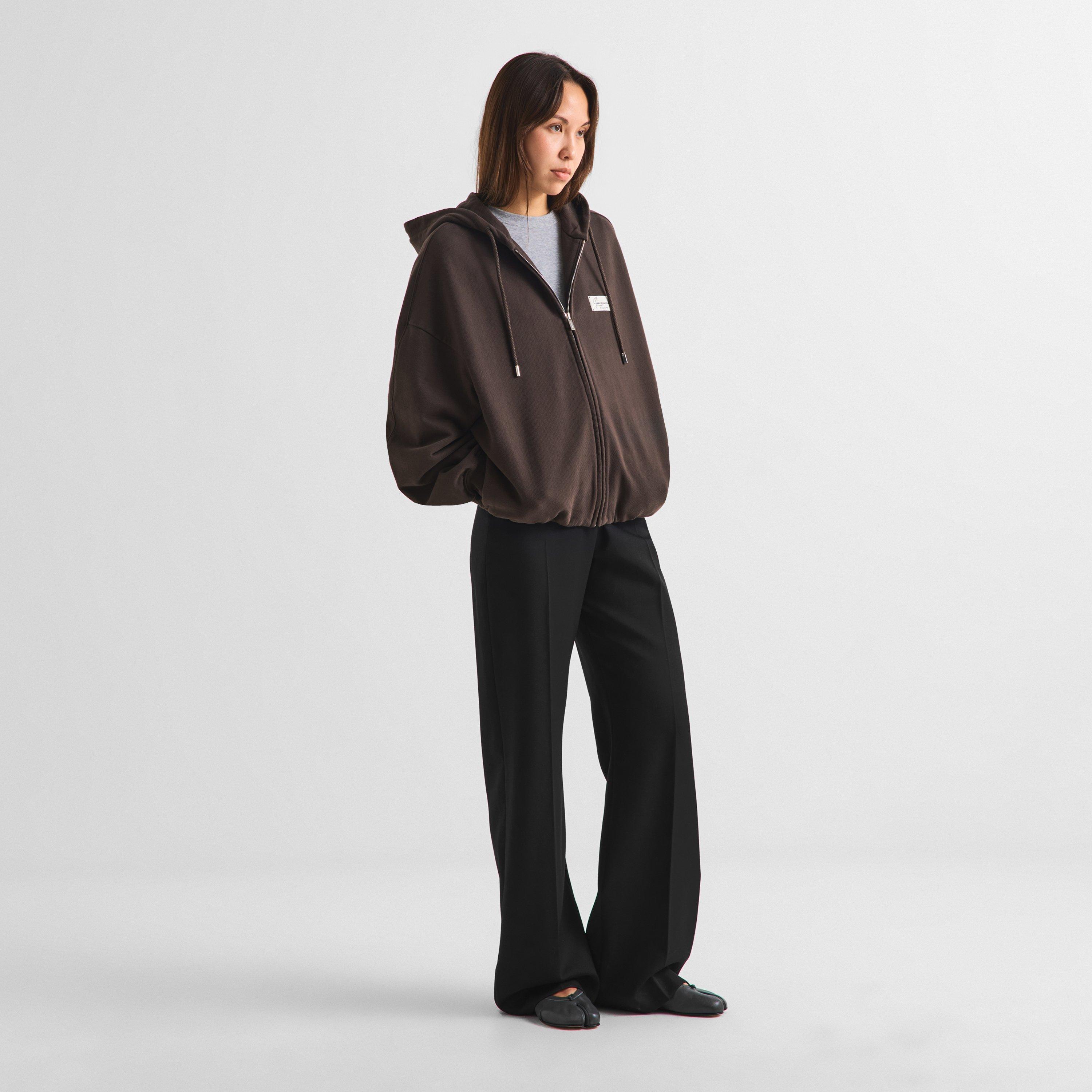Dark Brown - Jacquemus - Women's Le Hoodie Montaigne Overhead - 6