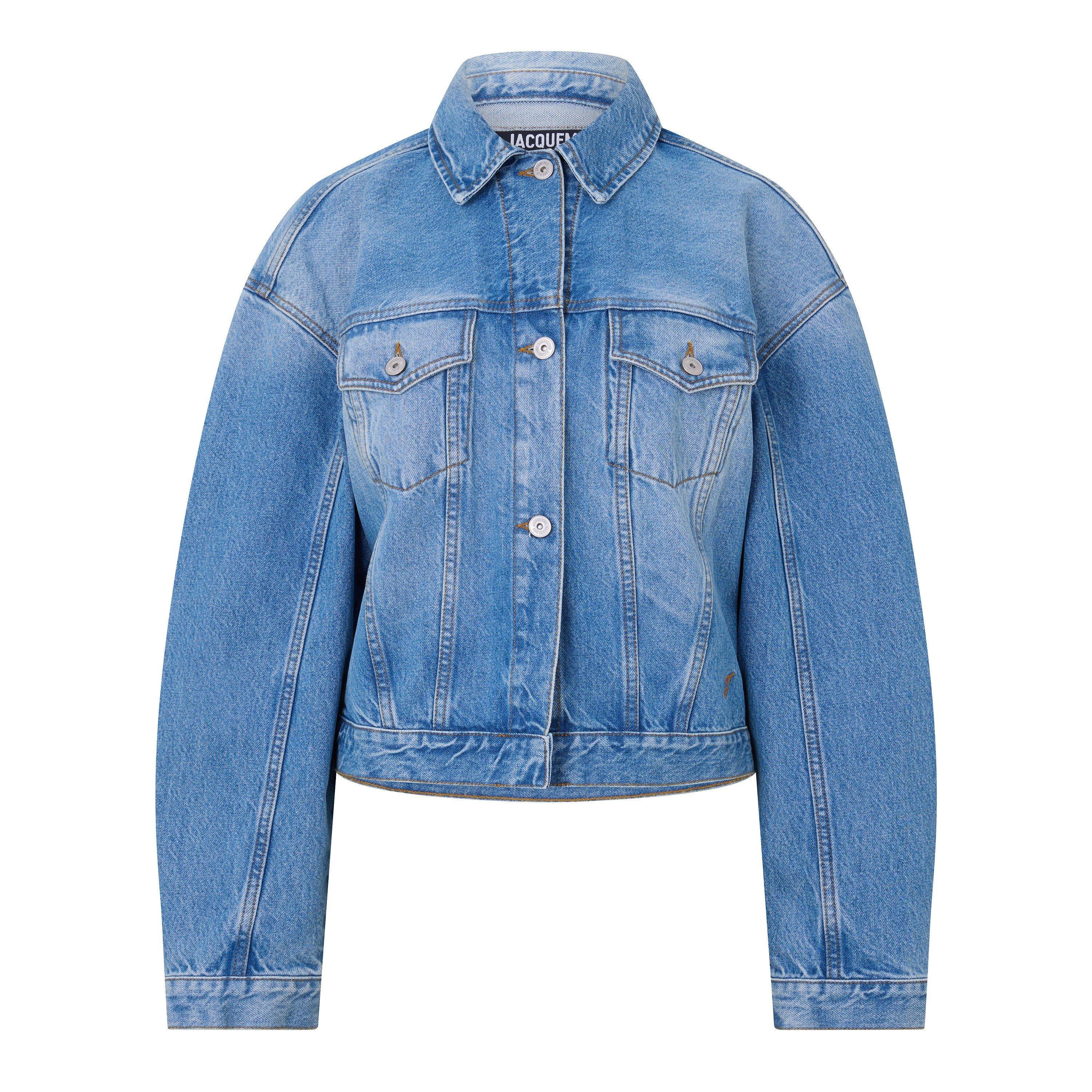 Blue/Tabac - Jacquemus - Women's La Veste De-Nimes Denim Jacket - 1
